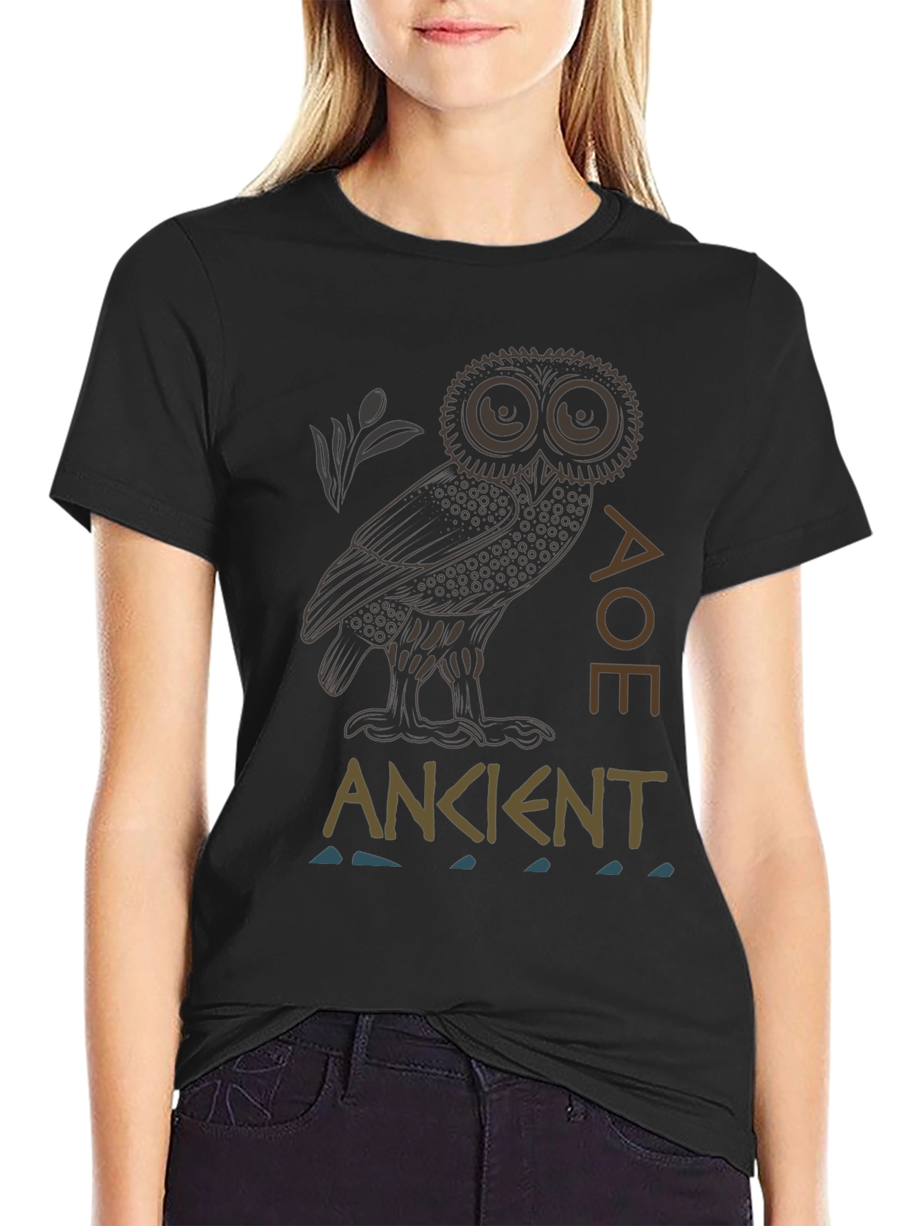 Ancient Wisdom Owl Graphic Tee