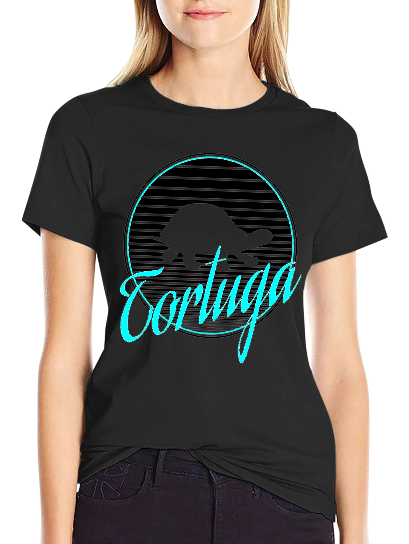 Tortuga Graphic Tee - Retro Turtle Design
