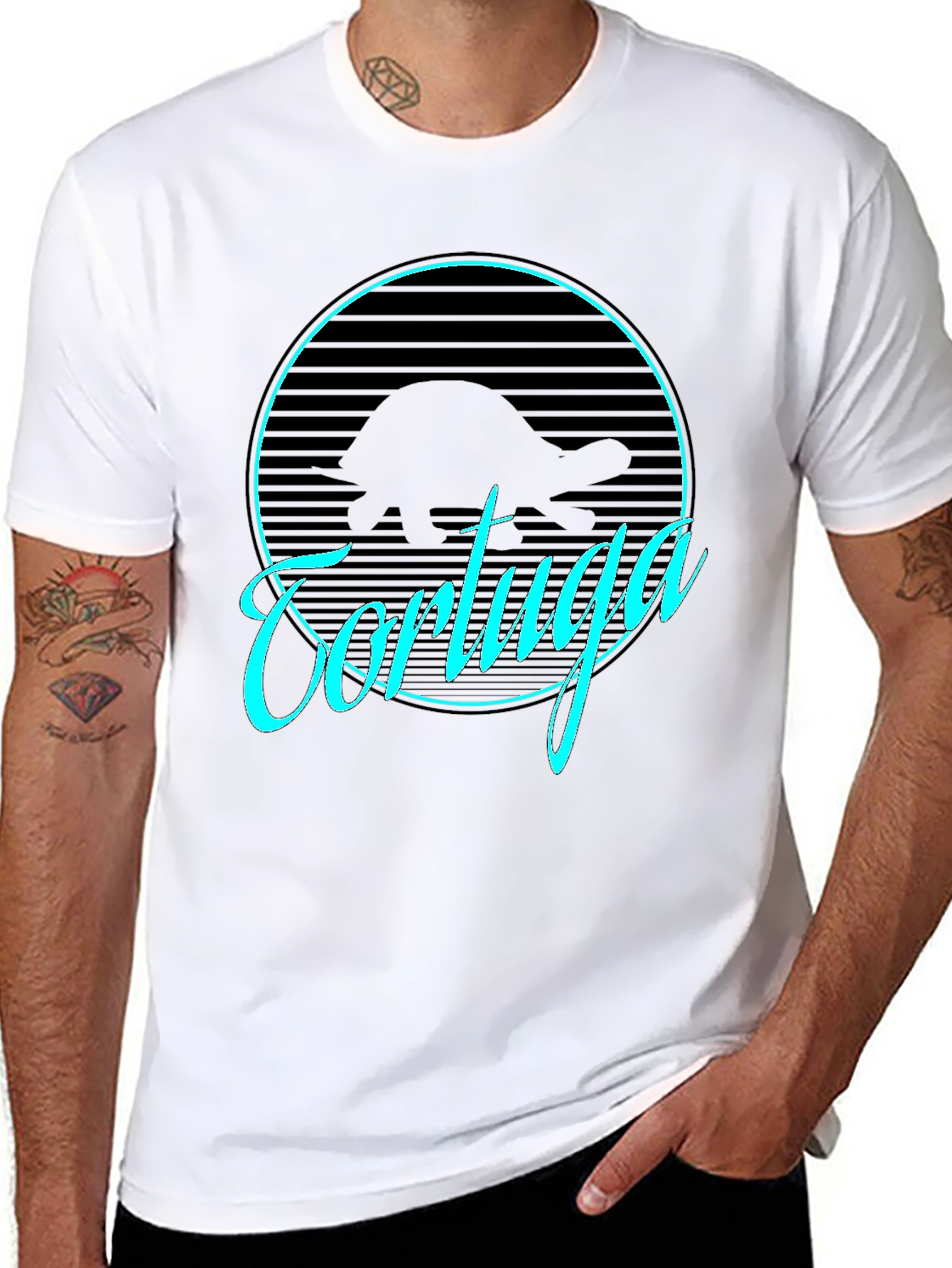Tortuga Graphic Tee - Retro Turtle Design