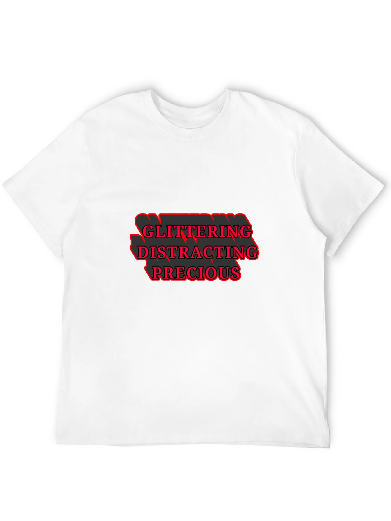 Glittering Distracting Precious Black T-Shirt