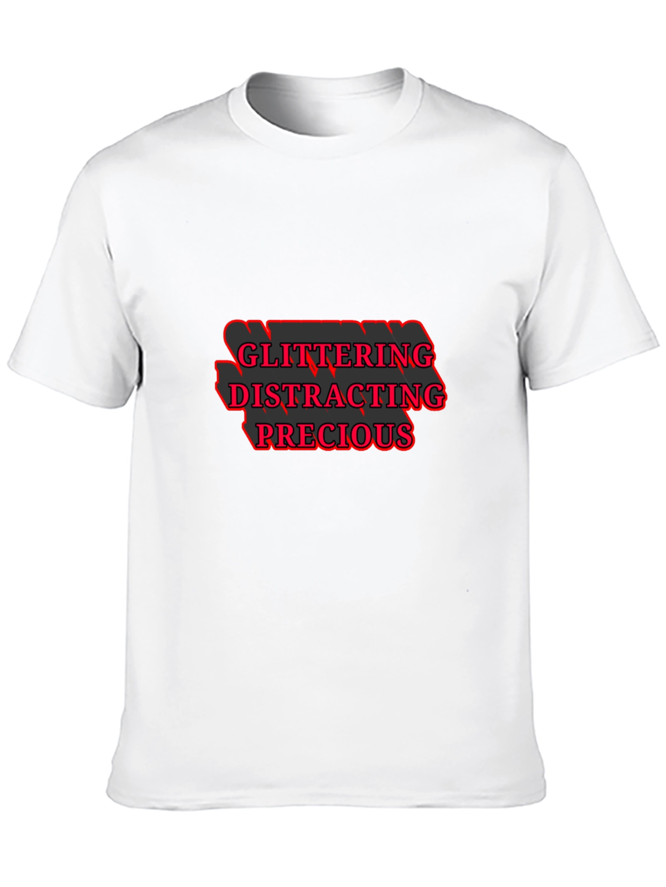Glittering Distracting Precious Black T-Shirt