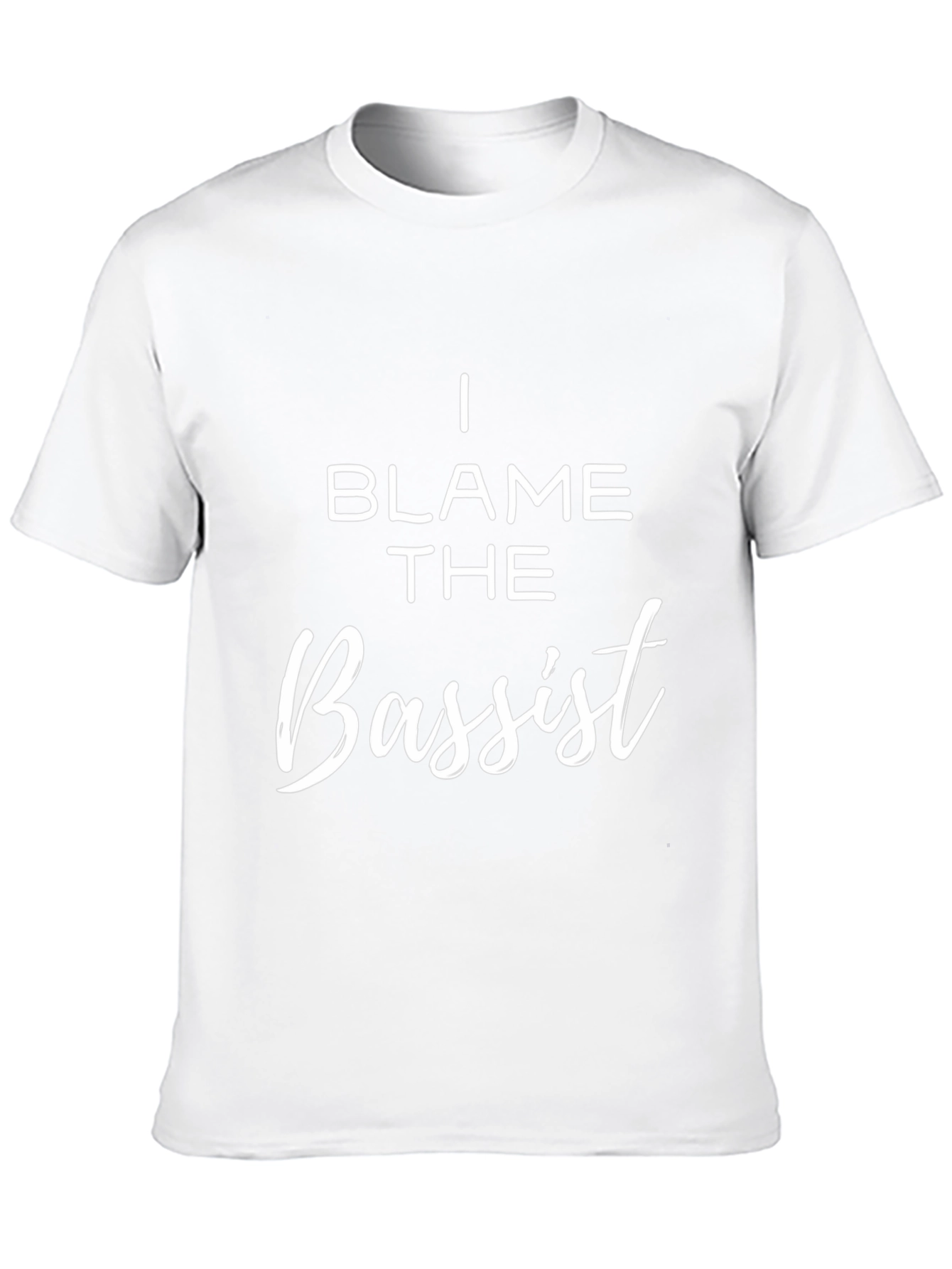 I Blame The Bassist Funny Music T-Shirt