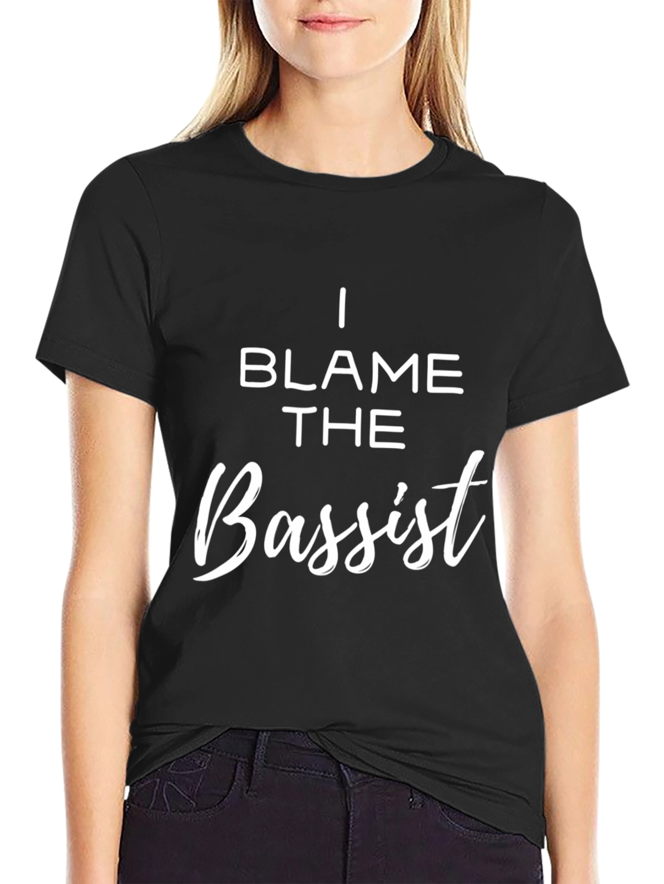 I Blame The Bassist Funny Music T-Shirt