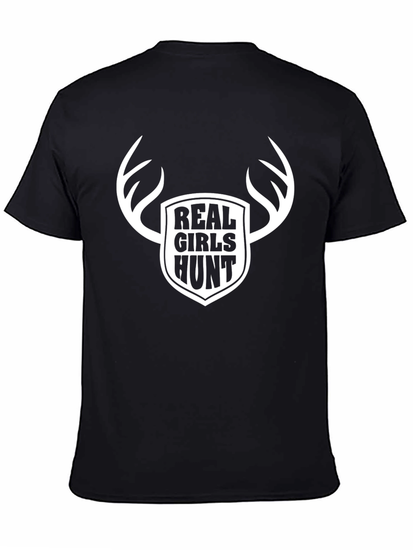 Real Girls Hunt Graphic Tee - Black
