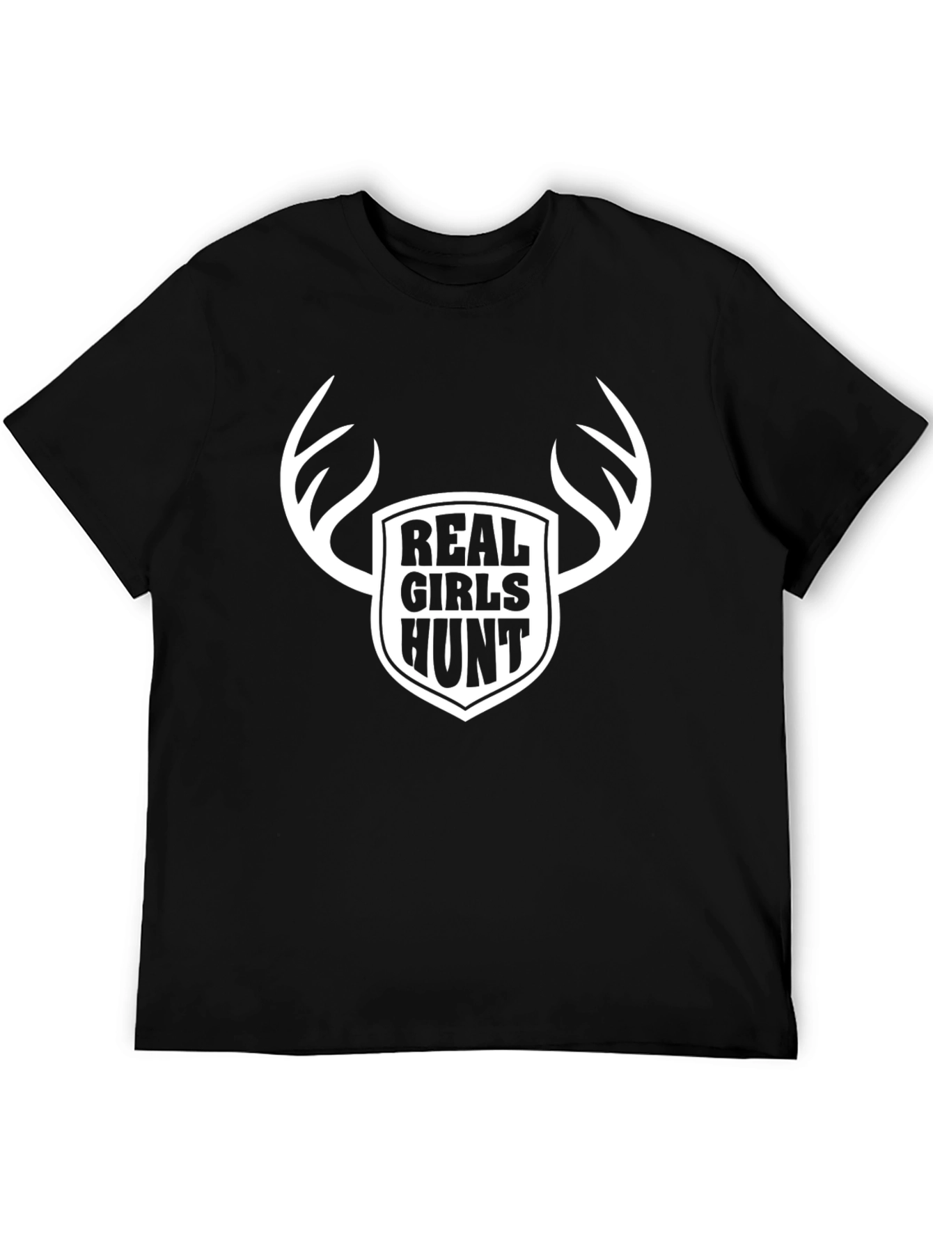 Real Girls Hunt Graphic Tee - Black