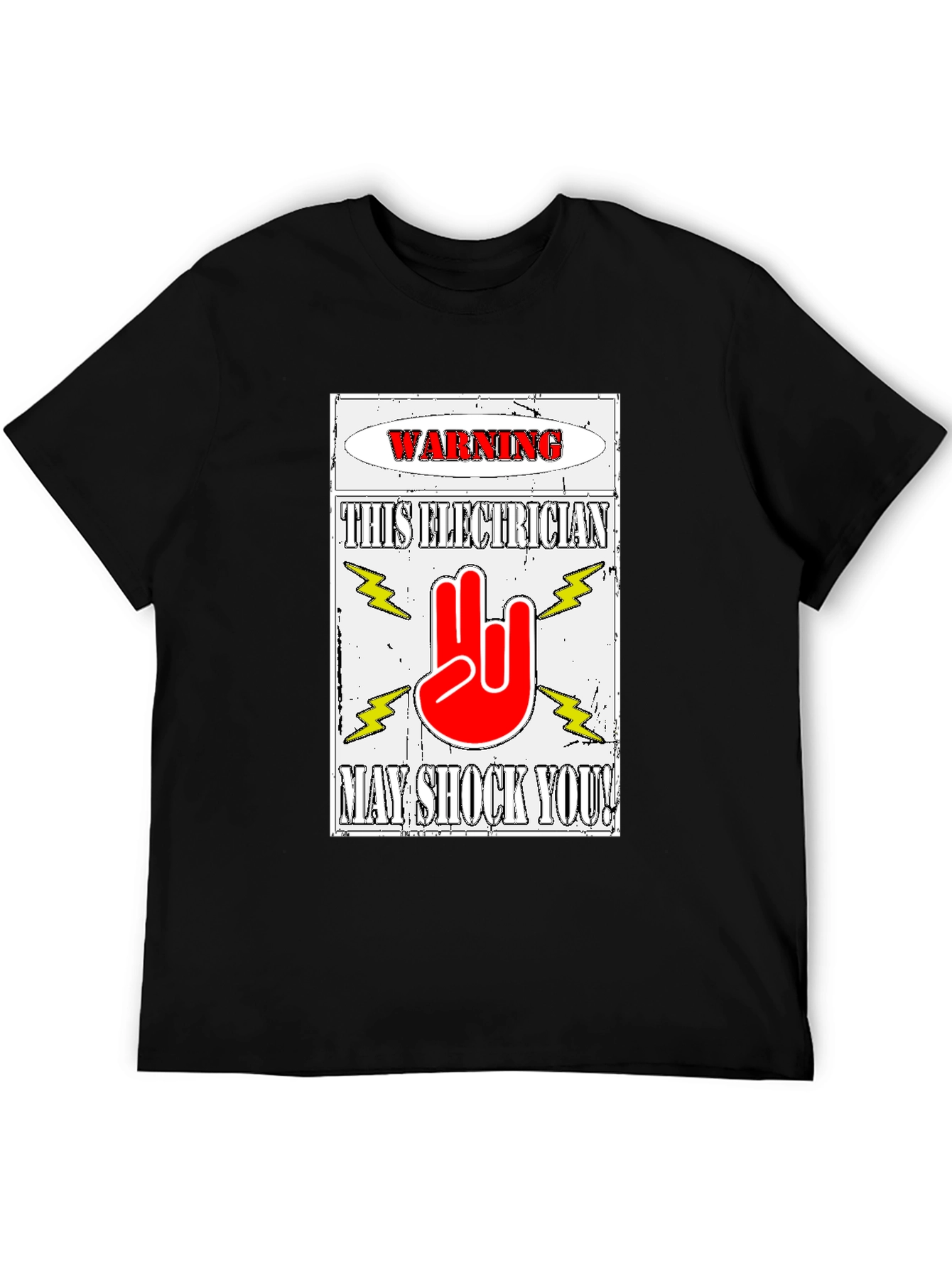 Electrician Warning T-Shirt - May Shock You