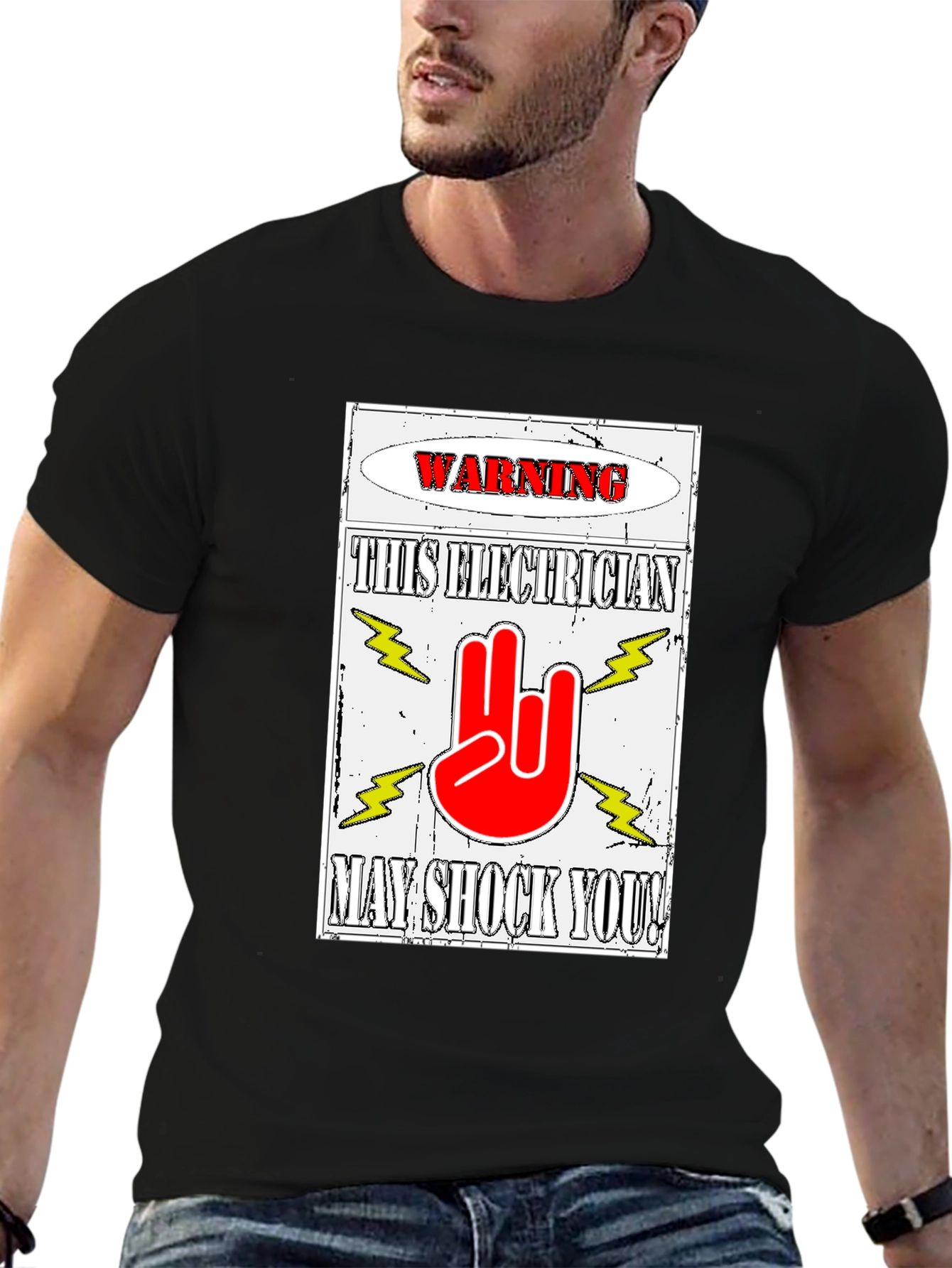 Electrician Warning T-Shirt - May Shock You