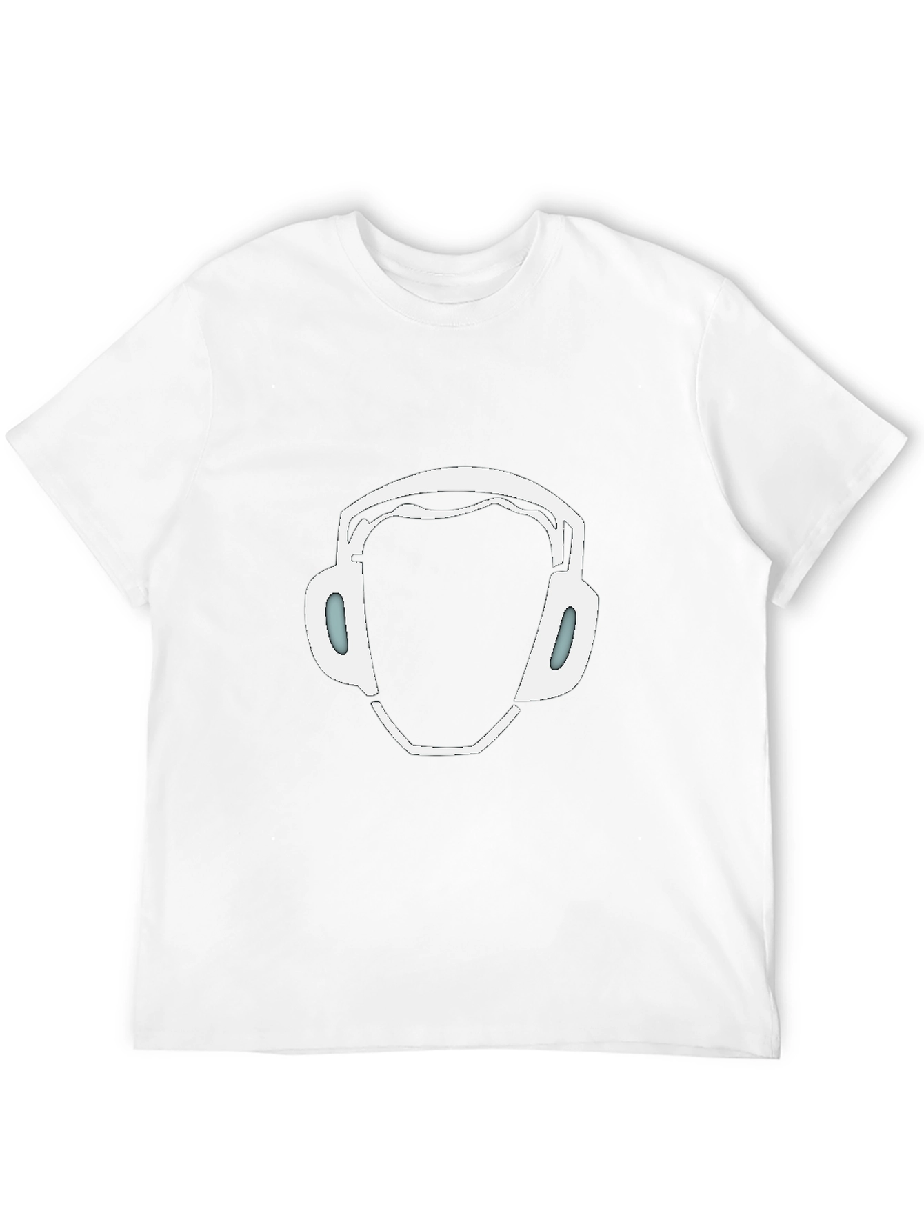Cool Headphone Graphic Tee - Black Casual Style