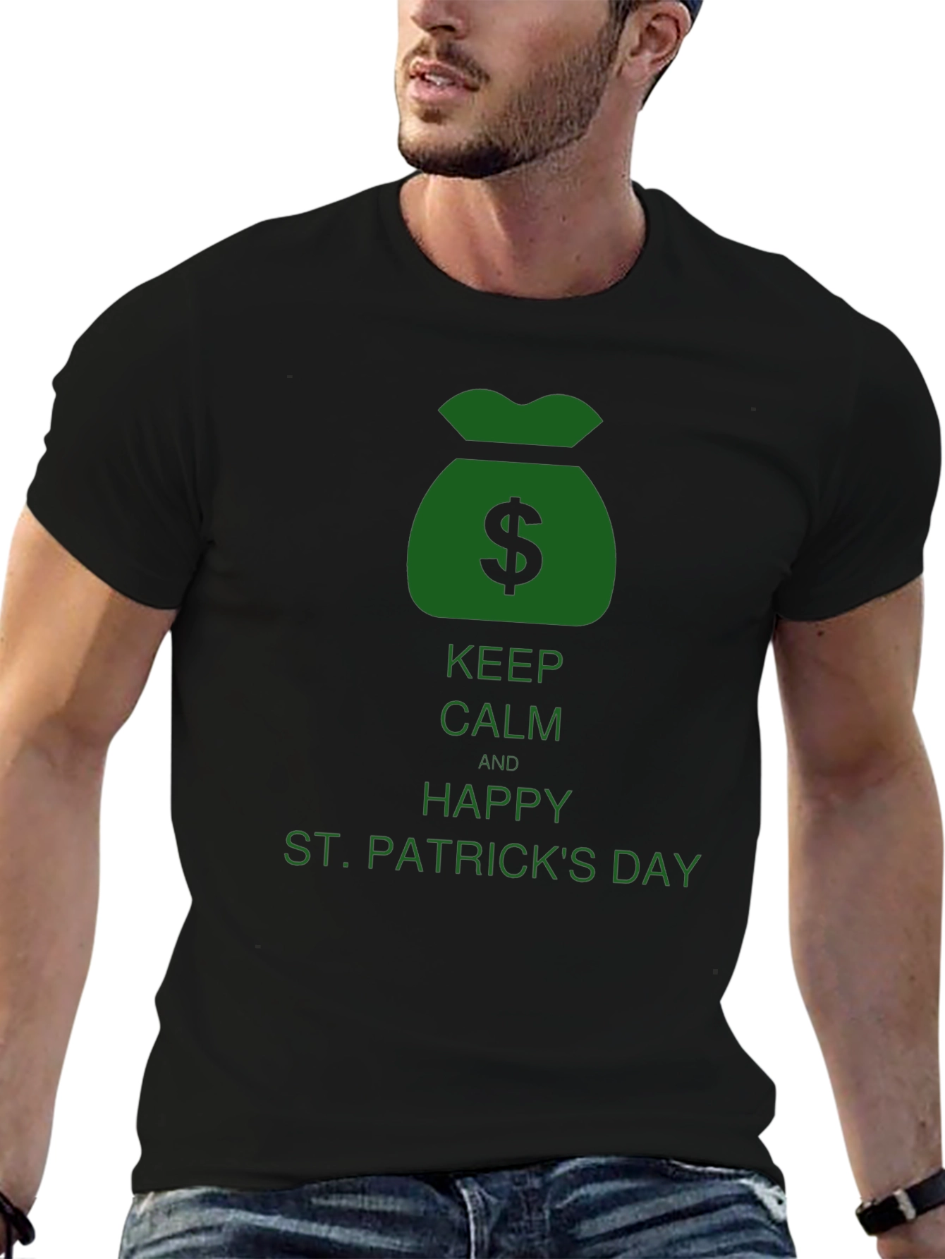 St. Patricks Day Black T-Shirt