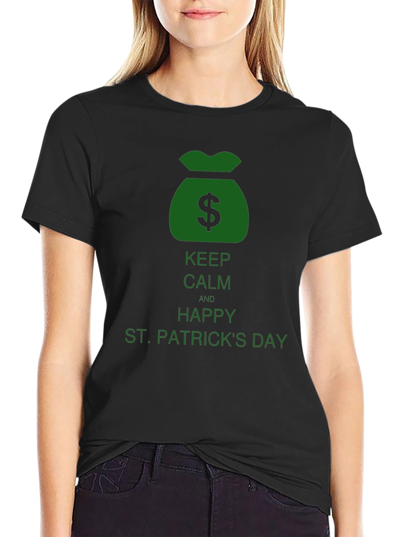 St. Patricks Day Black T-Shirt