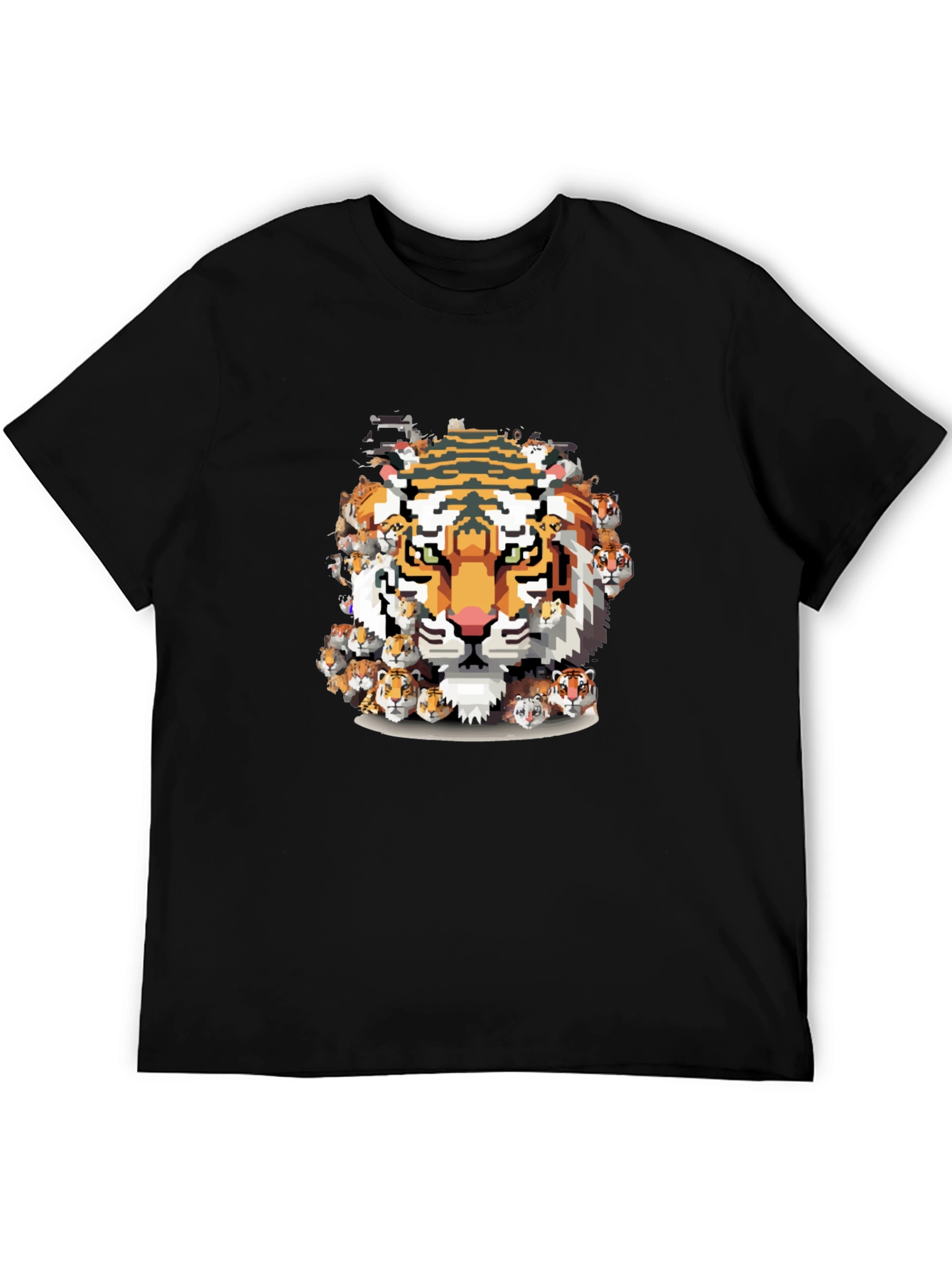 Pixel Tiger Graphic Tee - Cool & Unique Design