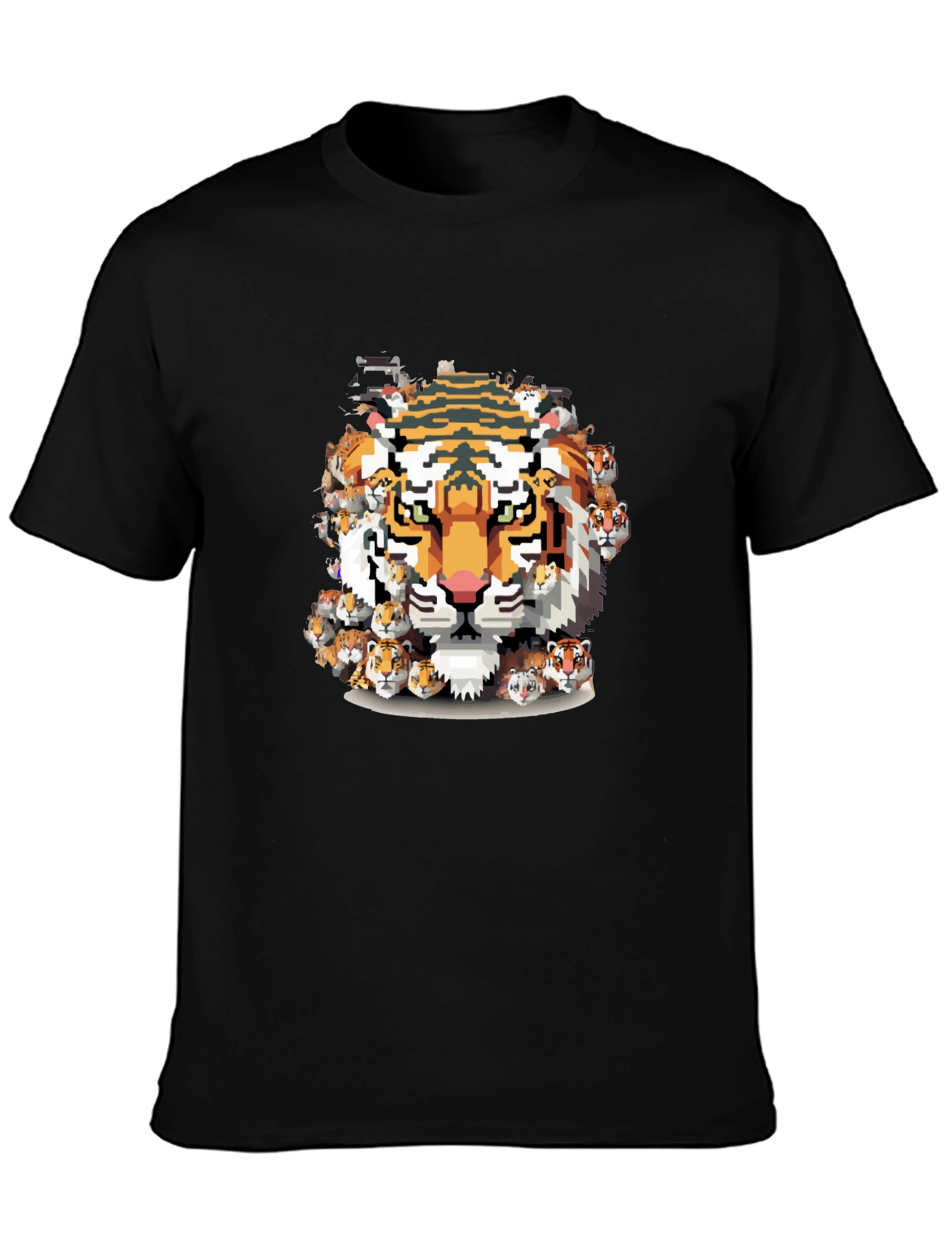 Pixel Tiger Graphic Tee - Cool & Unique Design