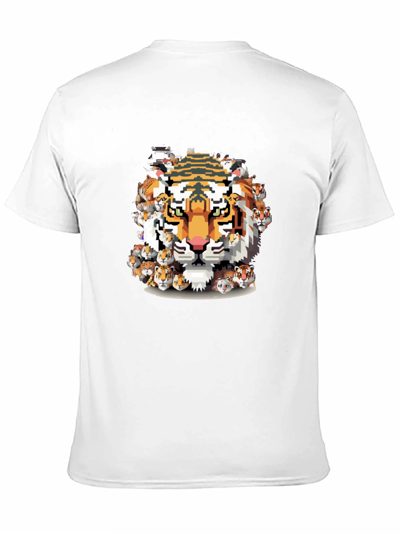 Pixel Tiger Graphic Tee - Cool & Unique Design
