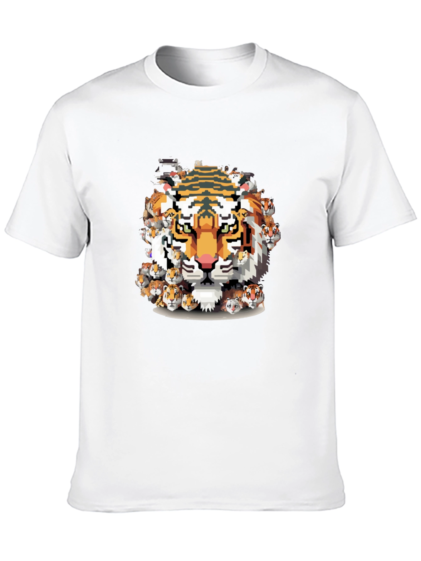 Pixel Tiger Graphic Tee - Cool & Unique Design