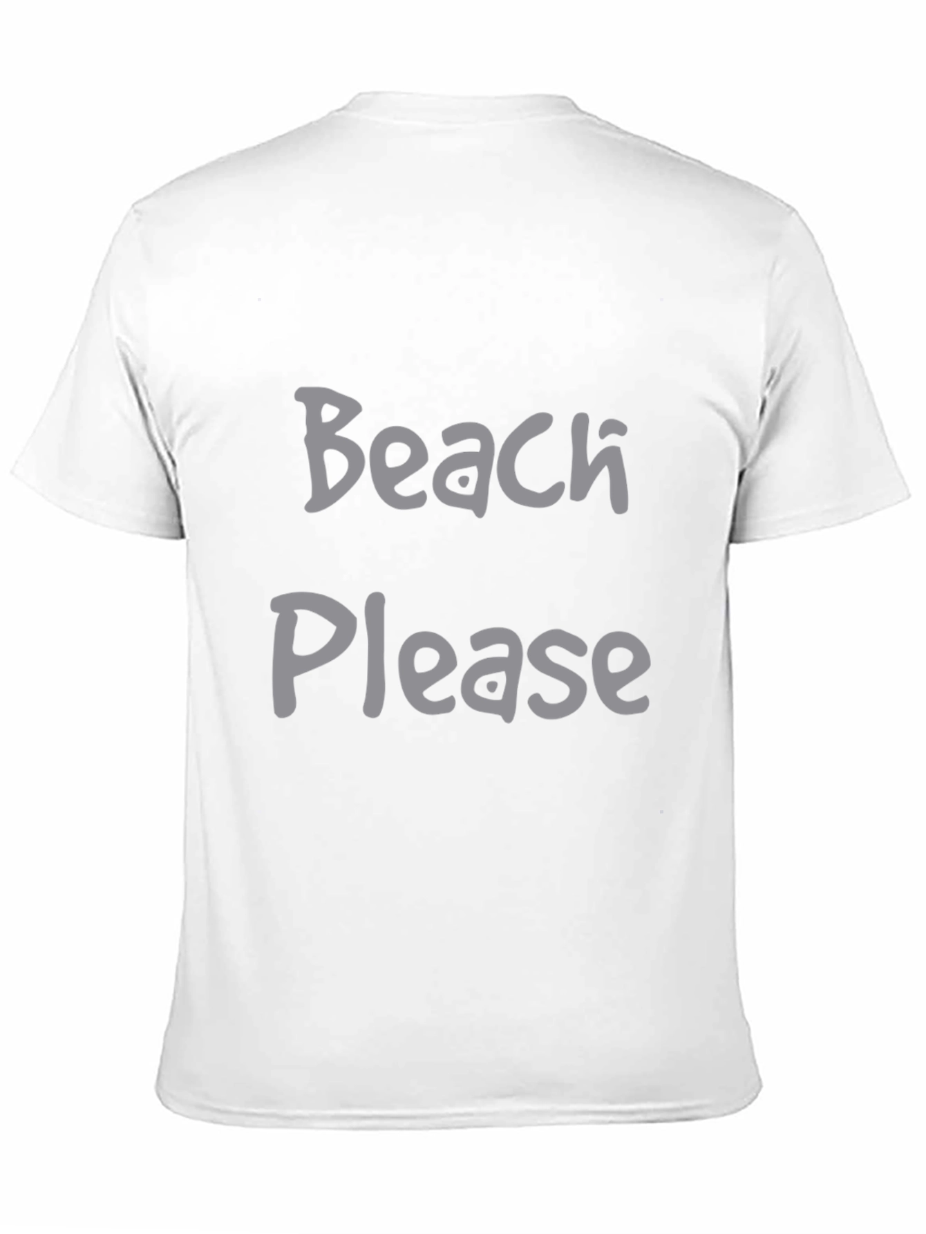 Beach Please Black Graphic Tee