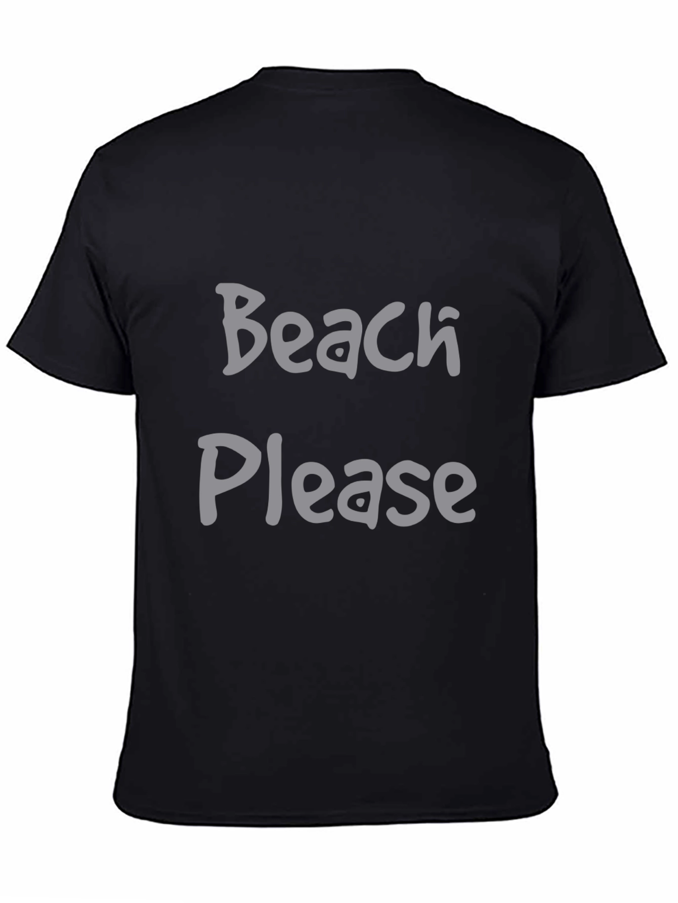 Beach Please Black Graphic Tee