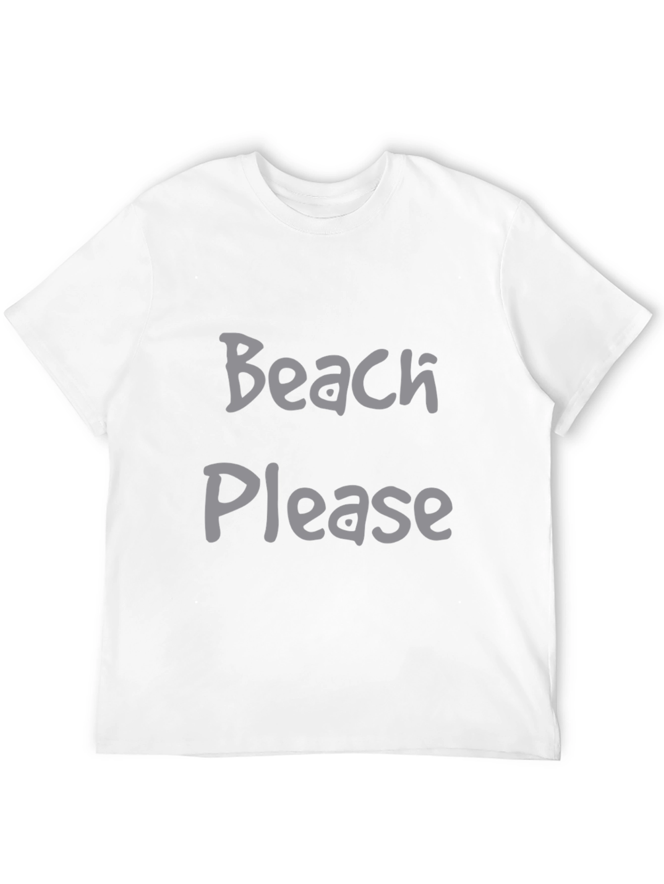Beach Please Black Graphic Tee