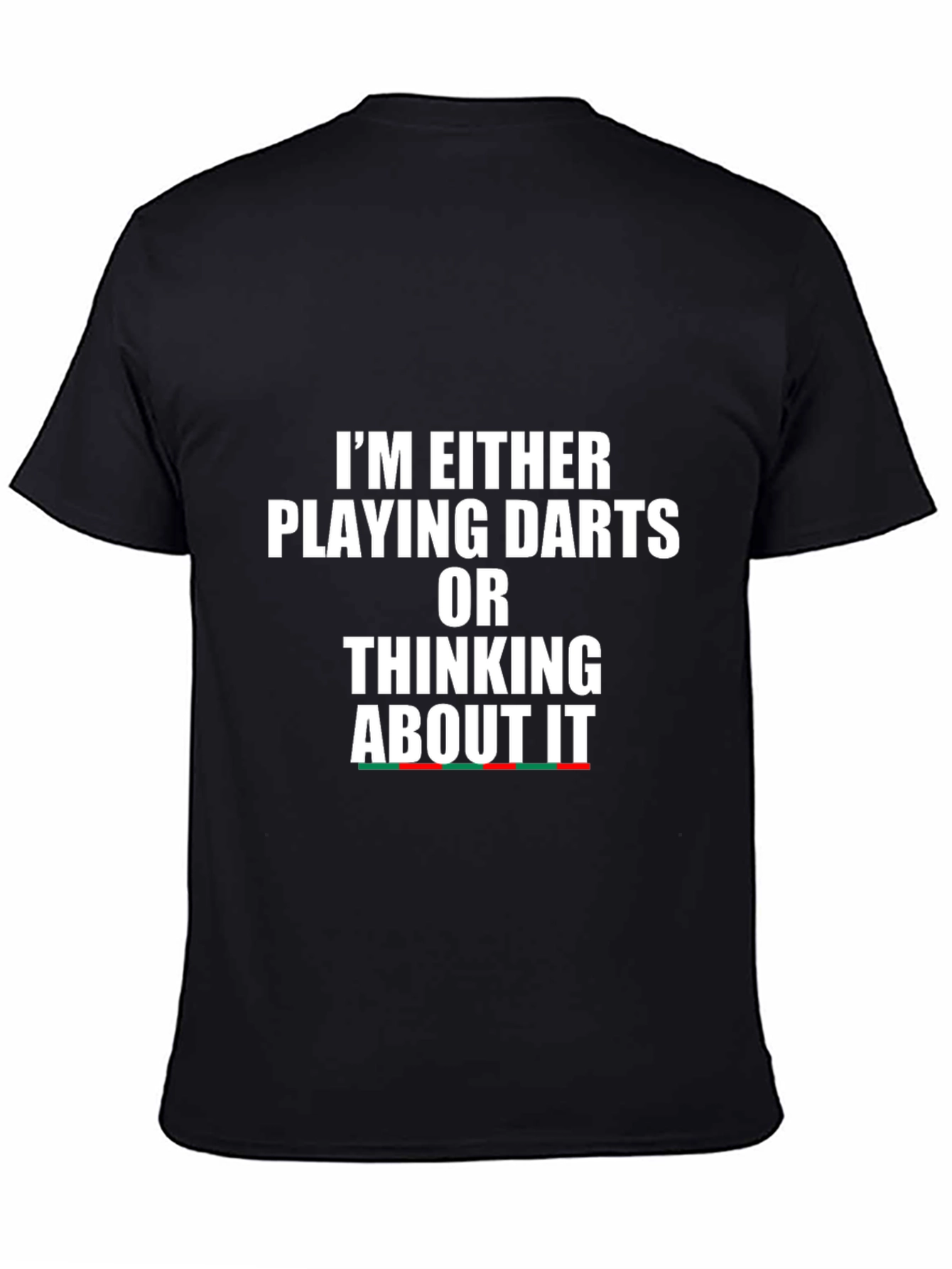 Darts Player Black Graphic Tee