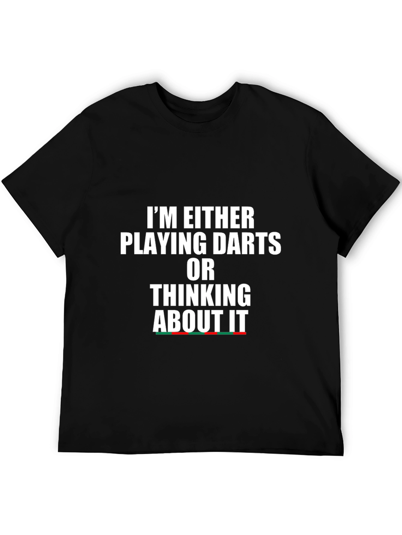 Darts Player Black Graphic Tee