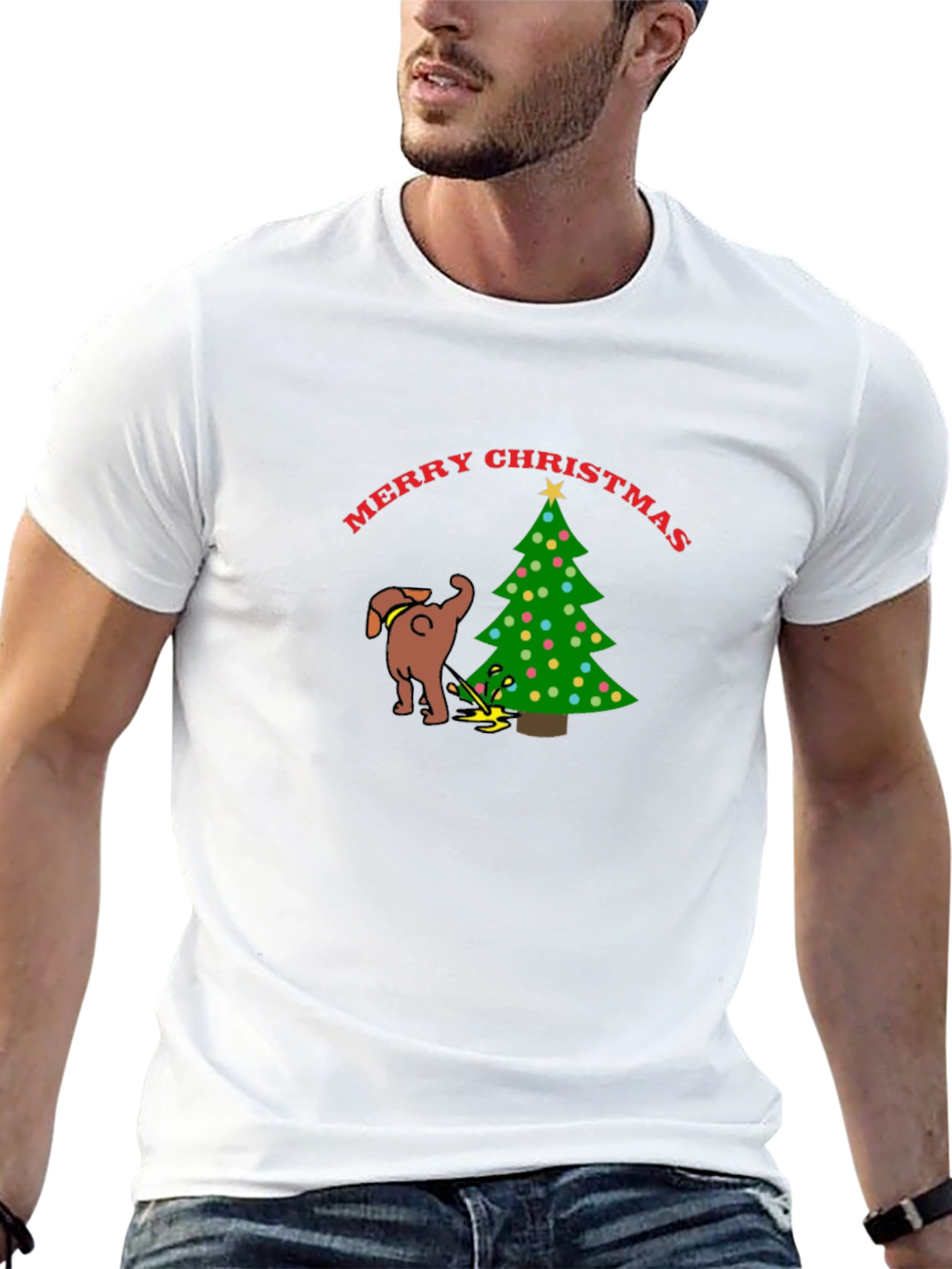 Merry Christmas Dog Humor T-Shirt