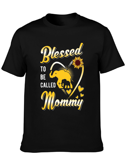 Blessed To Be Called Mommy Elephant T-Shirt