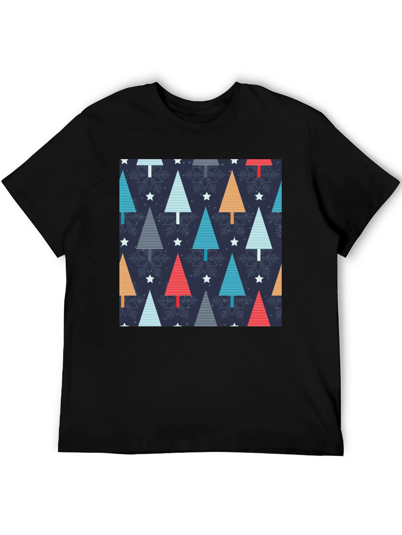 Festive Holiday Tree Pattern T-Shirt