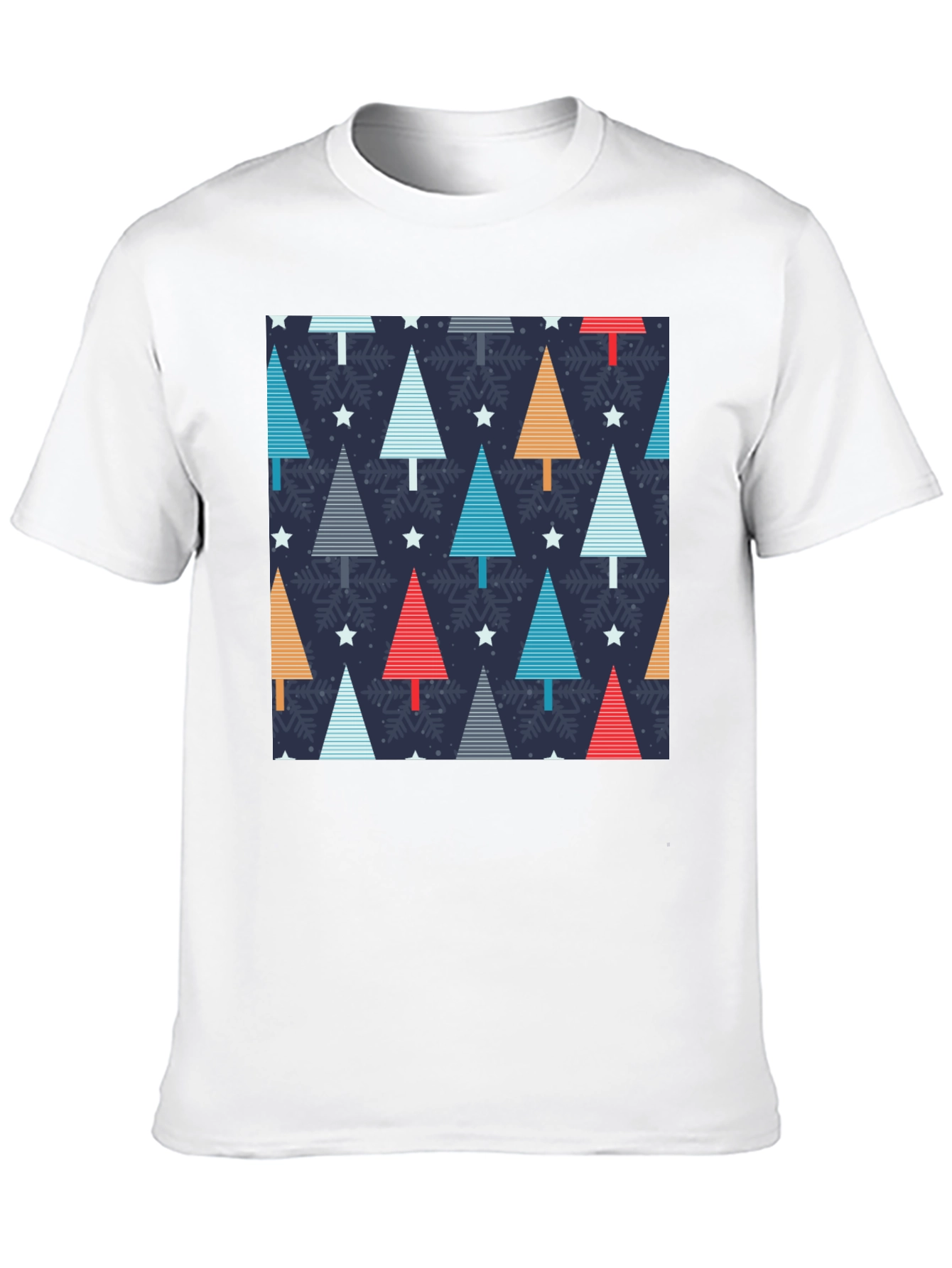 Festive Holiday Tree Pattern T-Shirt