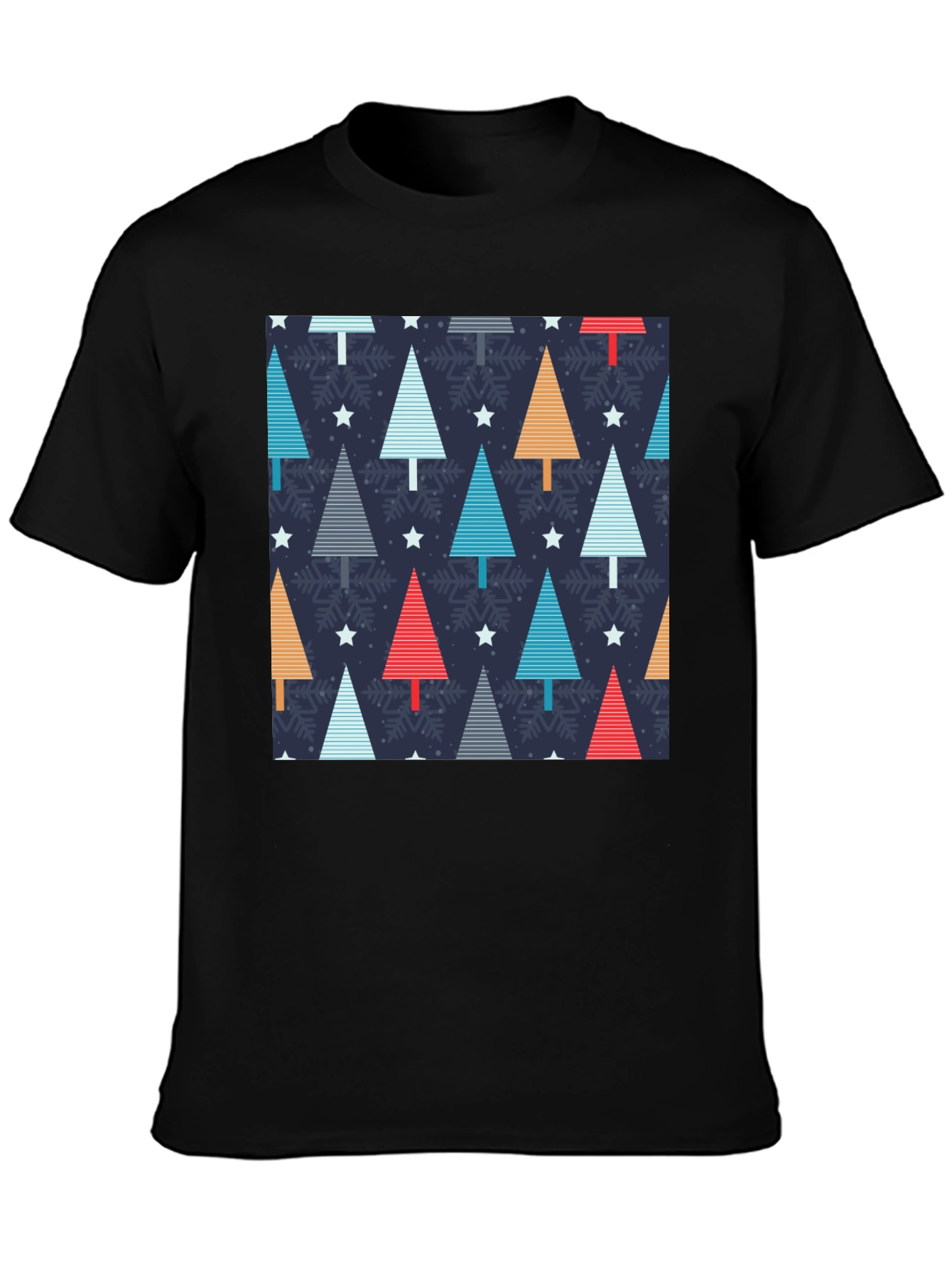 Festive Holiday Tree Pattern T-Shirt