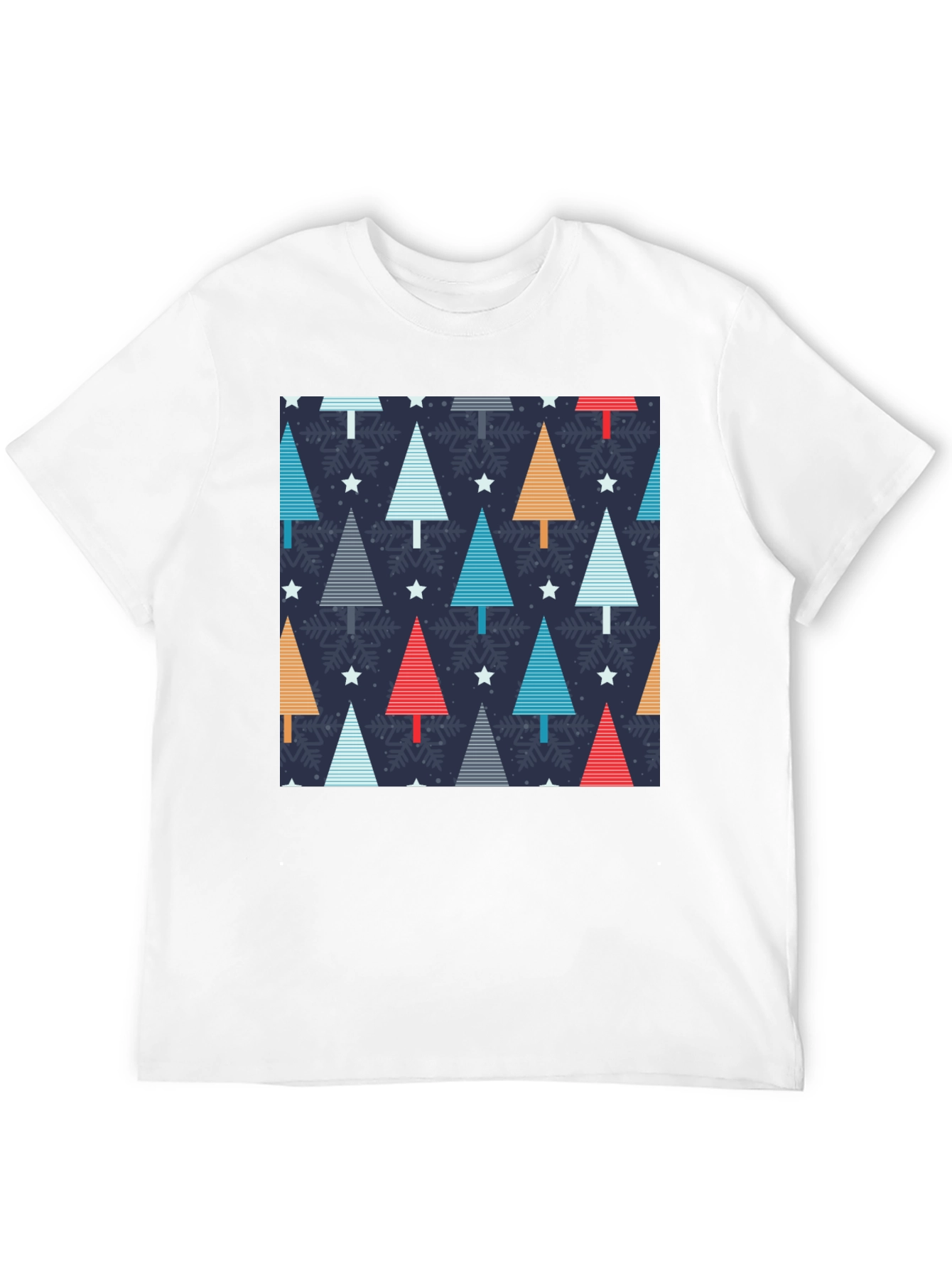 Festive Holiday Tree Pattern T-Shirt