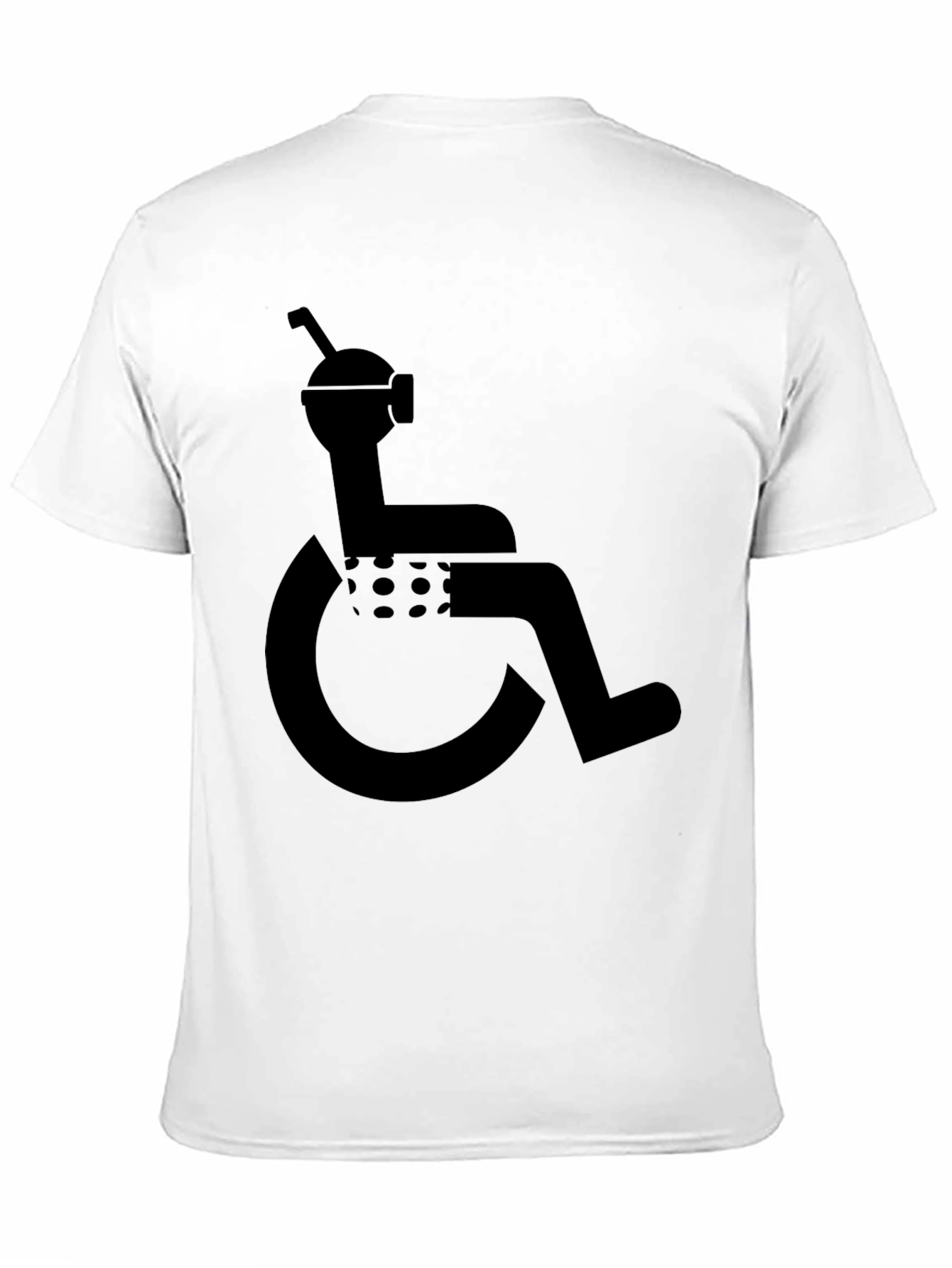 Humorous Wheelchair User Graphic T-Shirt