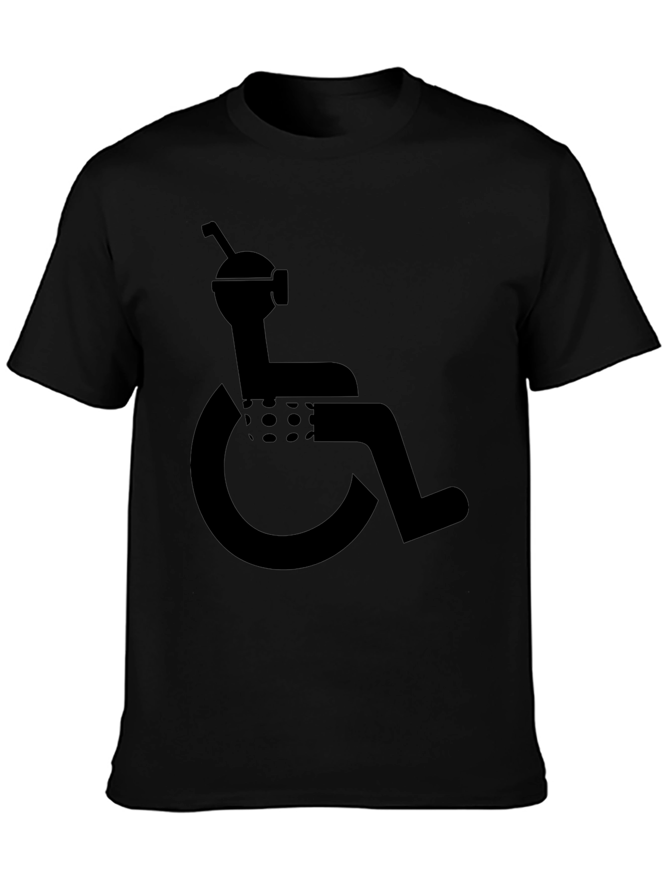 Humorous Wheelchair User Graphic T-Shirt