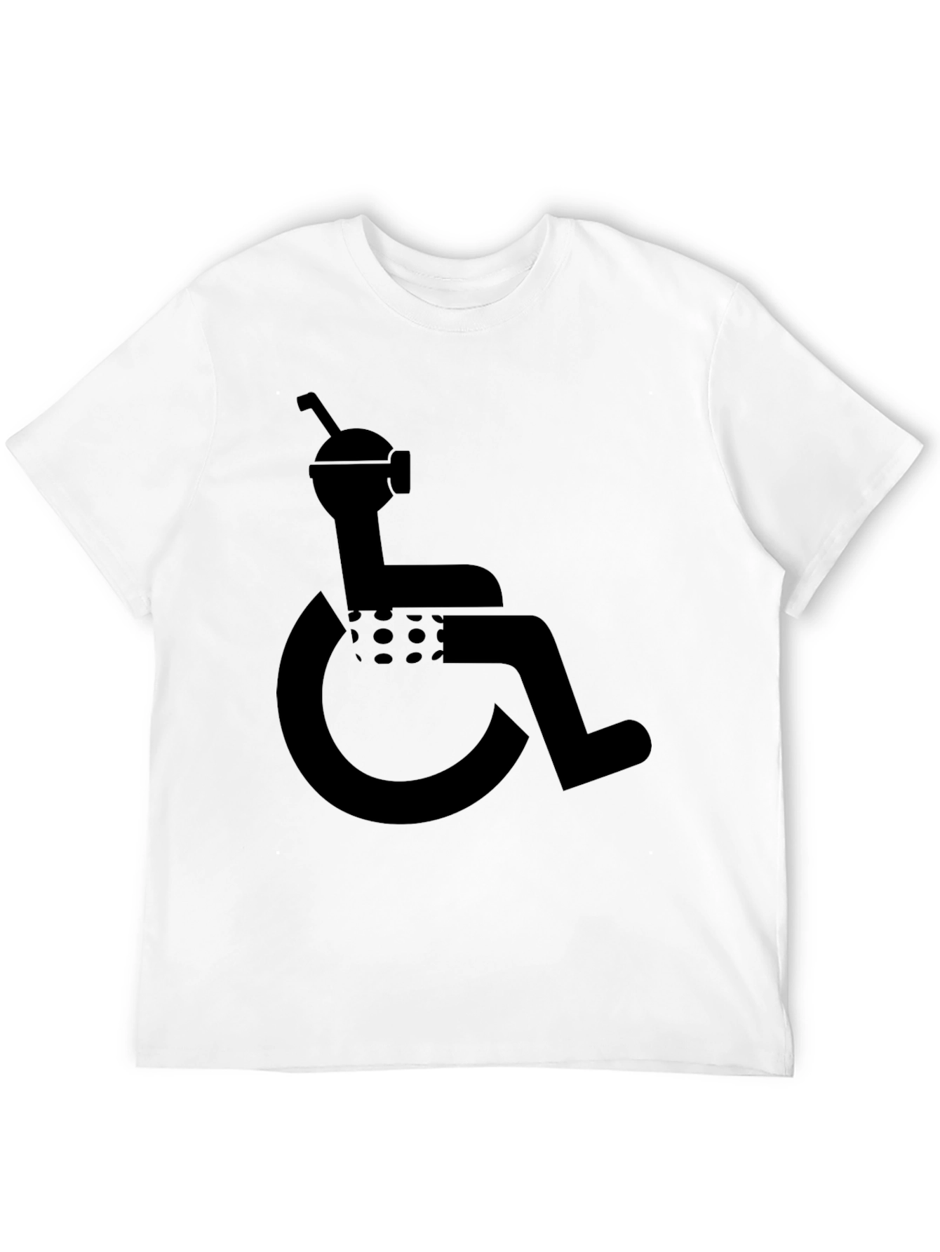 Humorous Wheelchair User Graphic T-Shirt