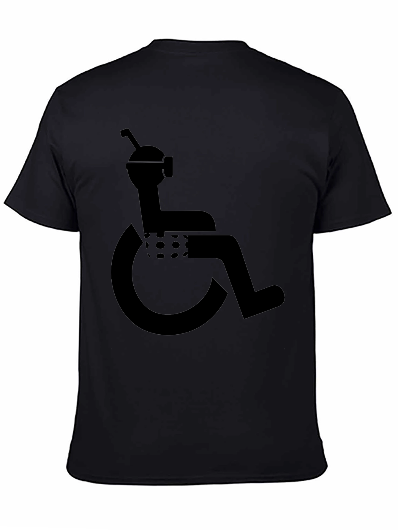 Humorous Wheelchair User Graphic T-Shirt