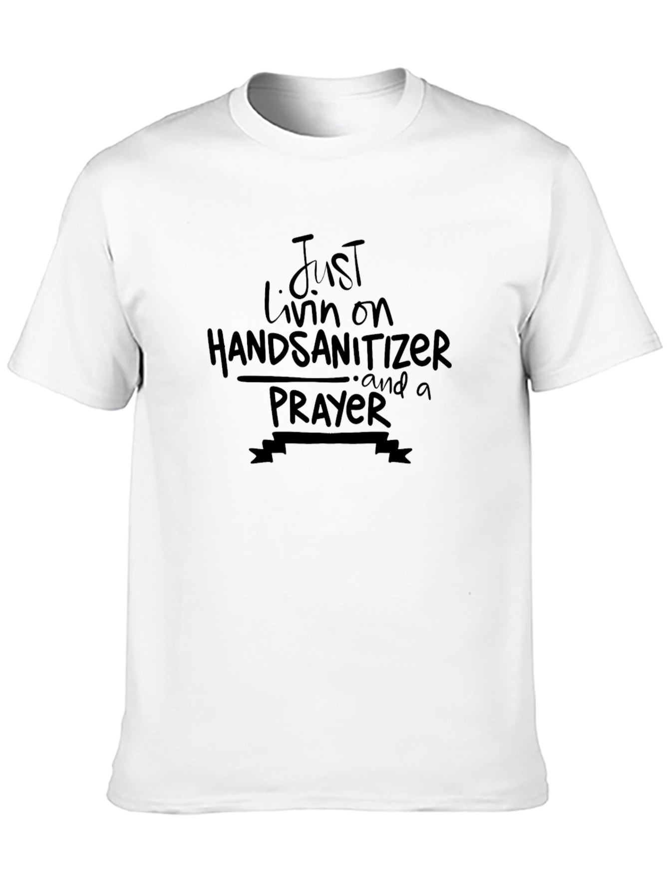 Hand Sanitizer & Prayer Graphic T-Shirt