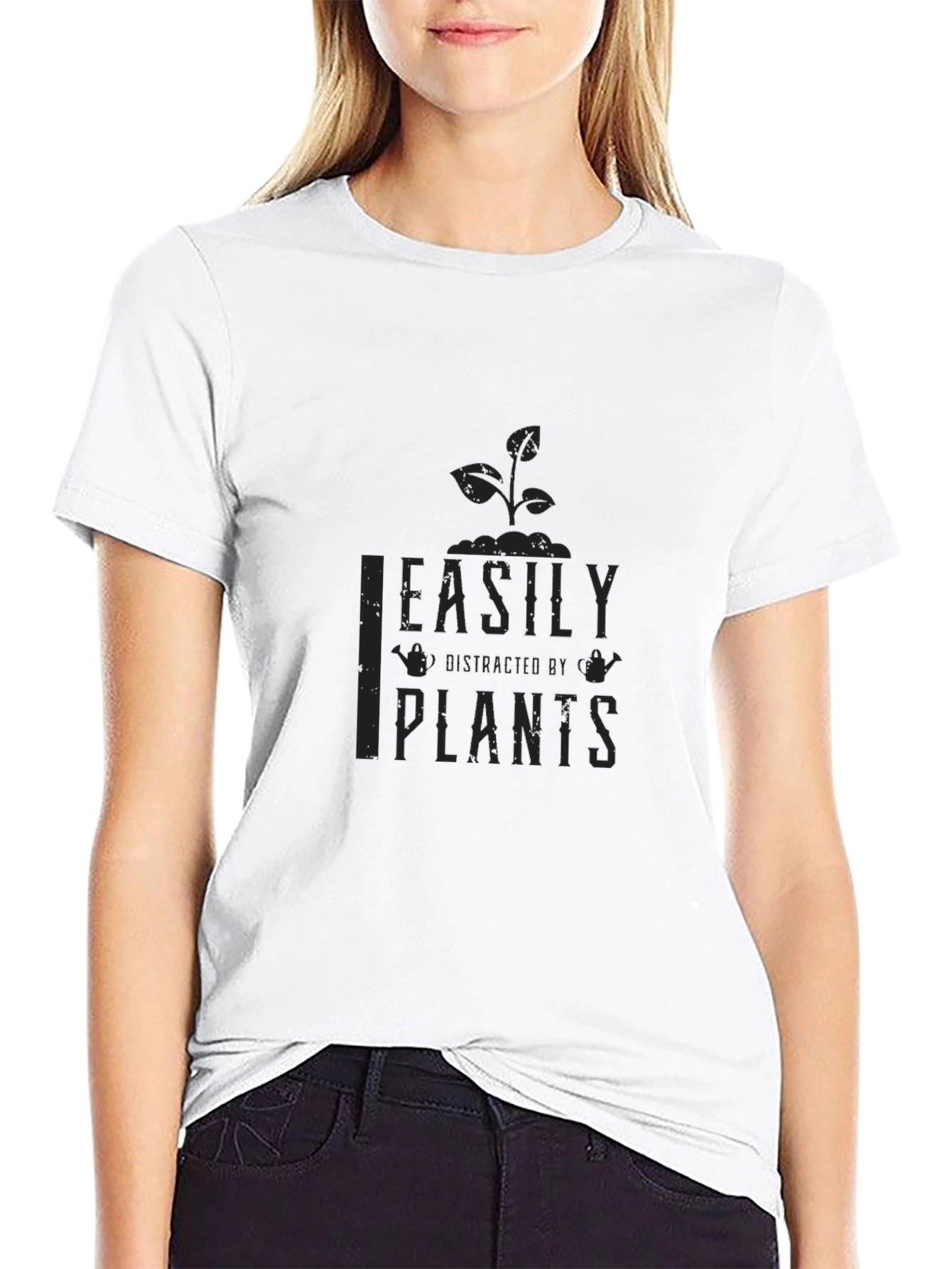 Easily Distracted By Plants Graphic T-Shirt