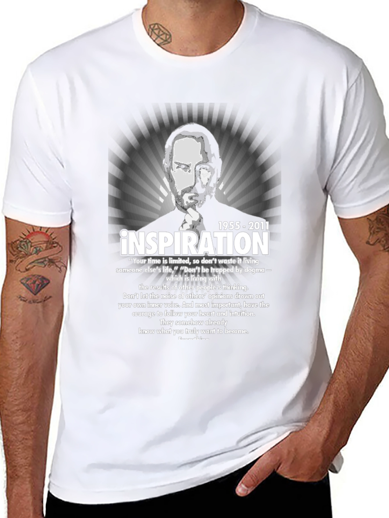 Steve Jobs Inspiration T-Shirt Black