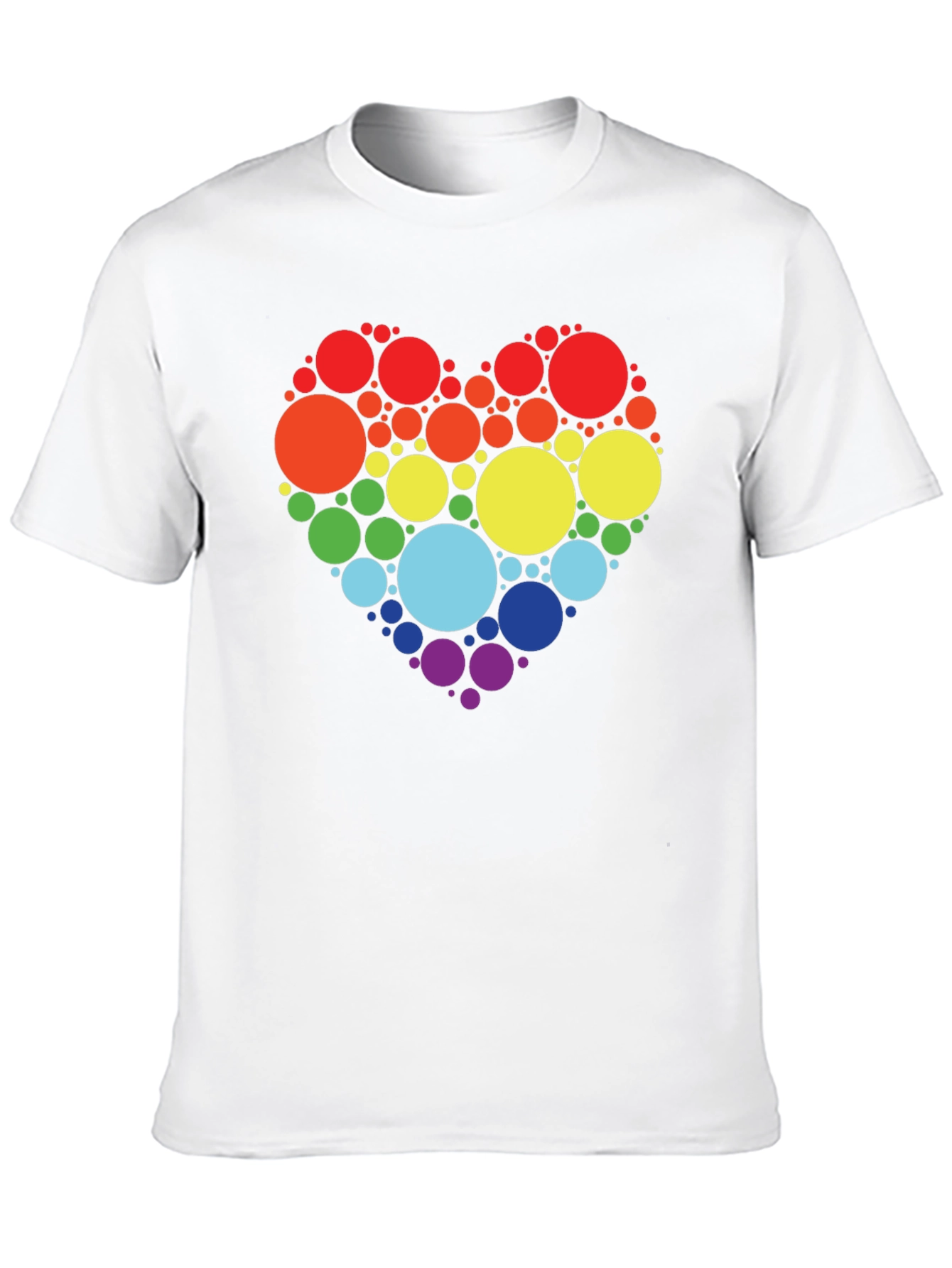 Rainbow Heart Circle T-Shirt