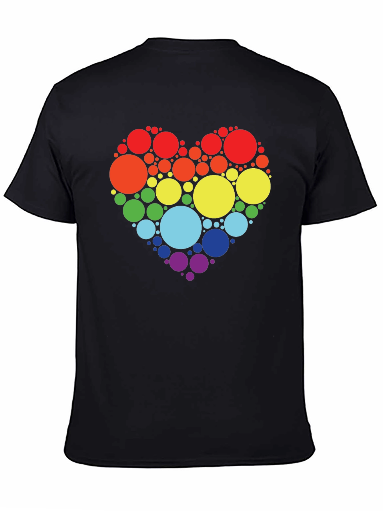Rainbow Heart Circle T-Shirt