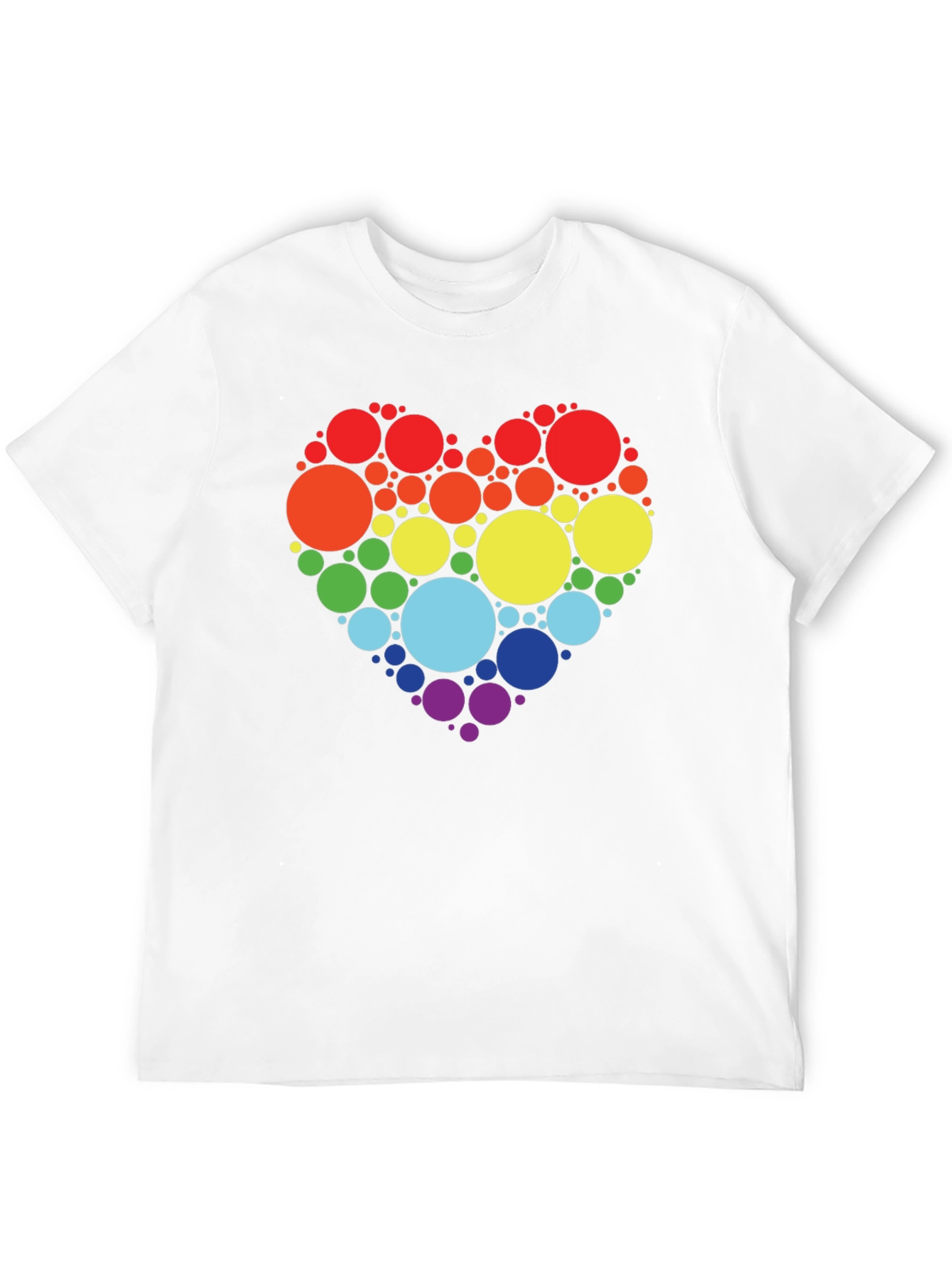Rainbow Heart Circle T-Shirt