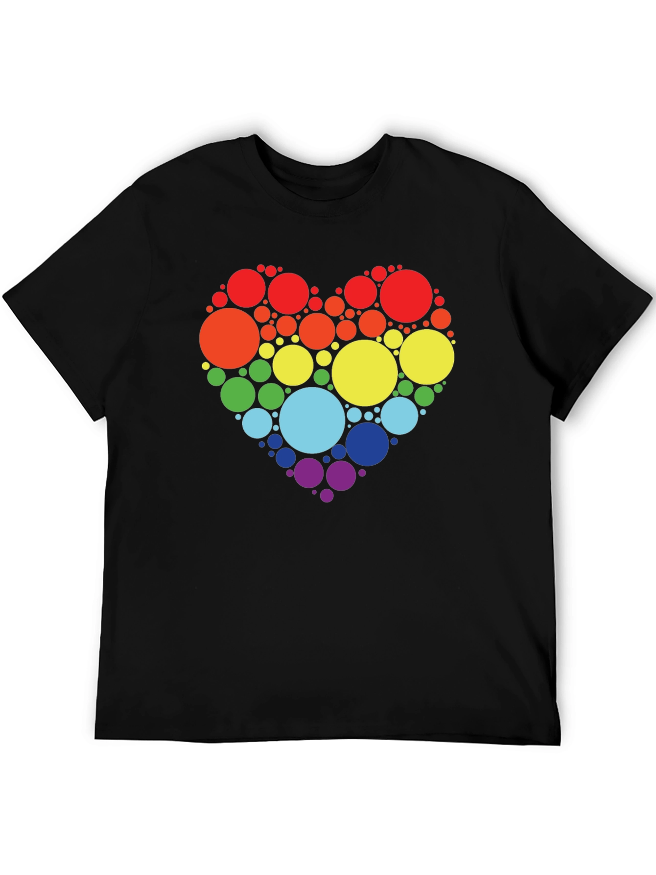 Rainbow Heart Circle T-Shirt