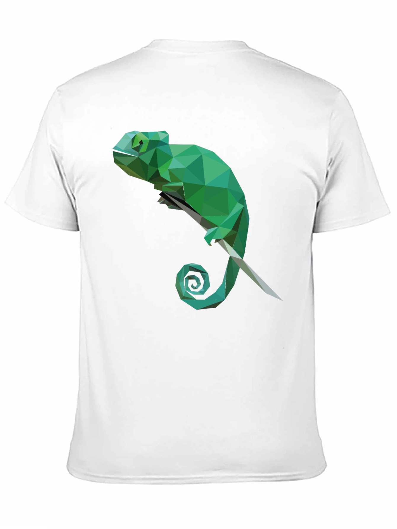 Geometric Chameleon T-Shirt - Modern Graphic Tee