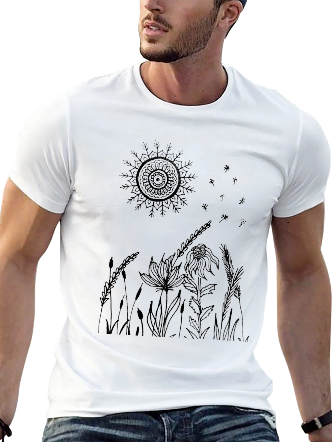 Natures Embrace Black Tee