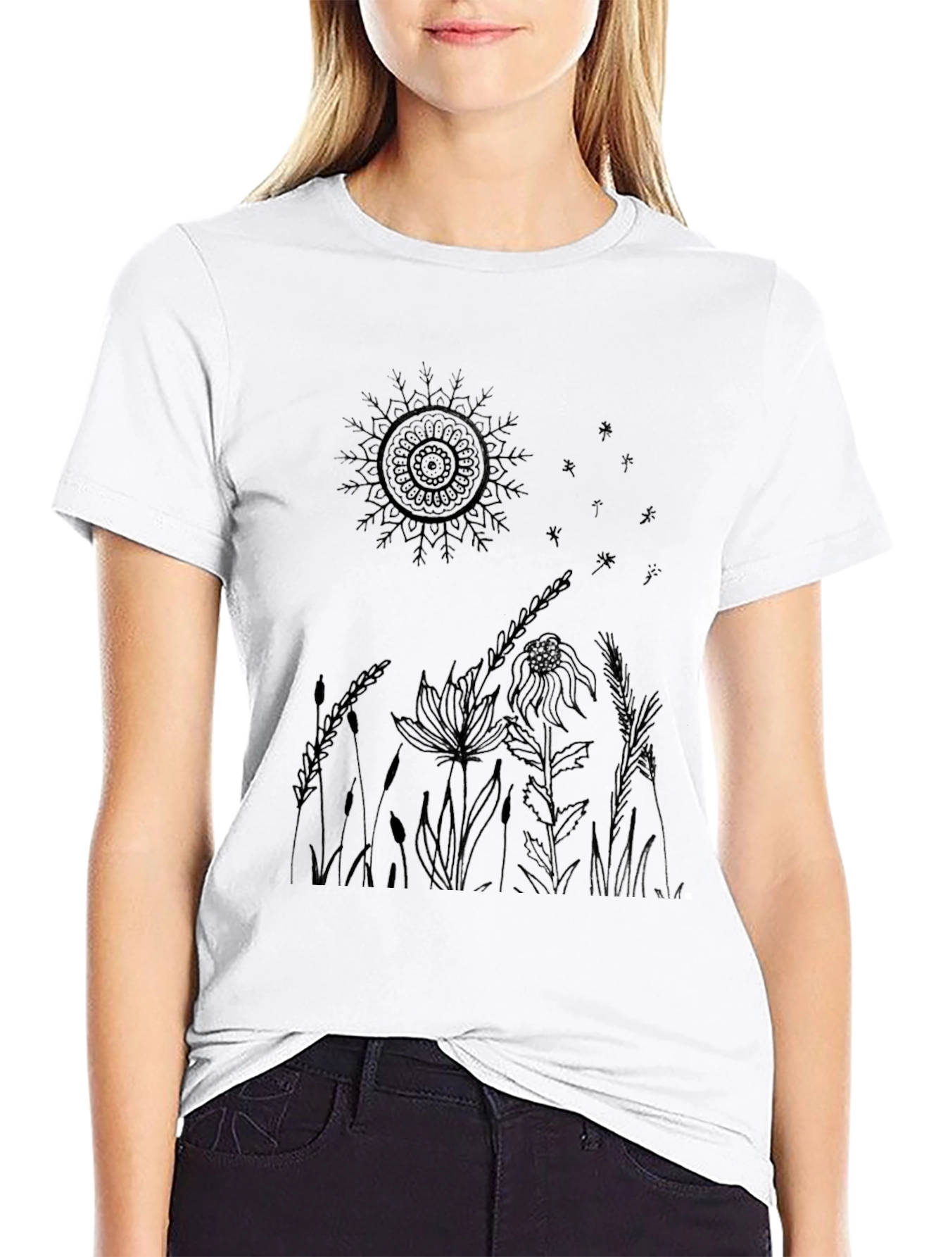 Natures Embrace Black Tee