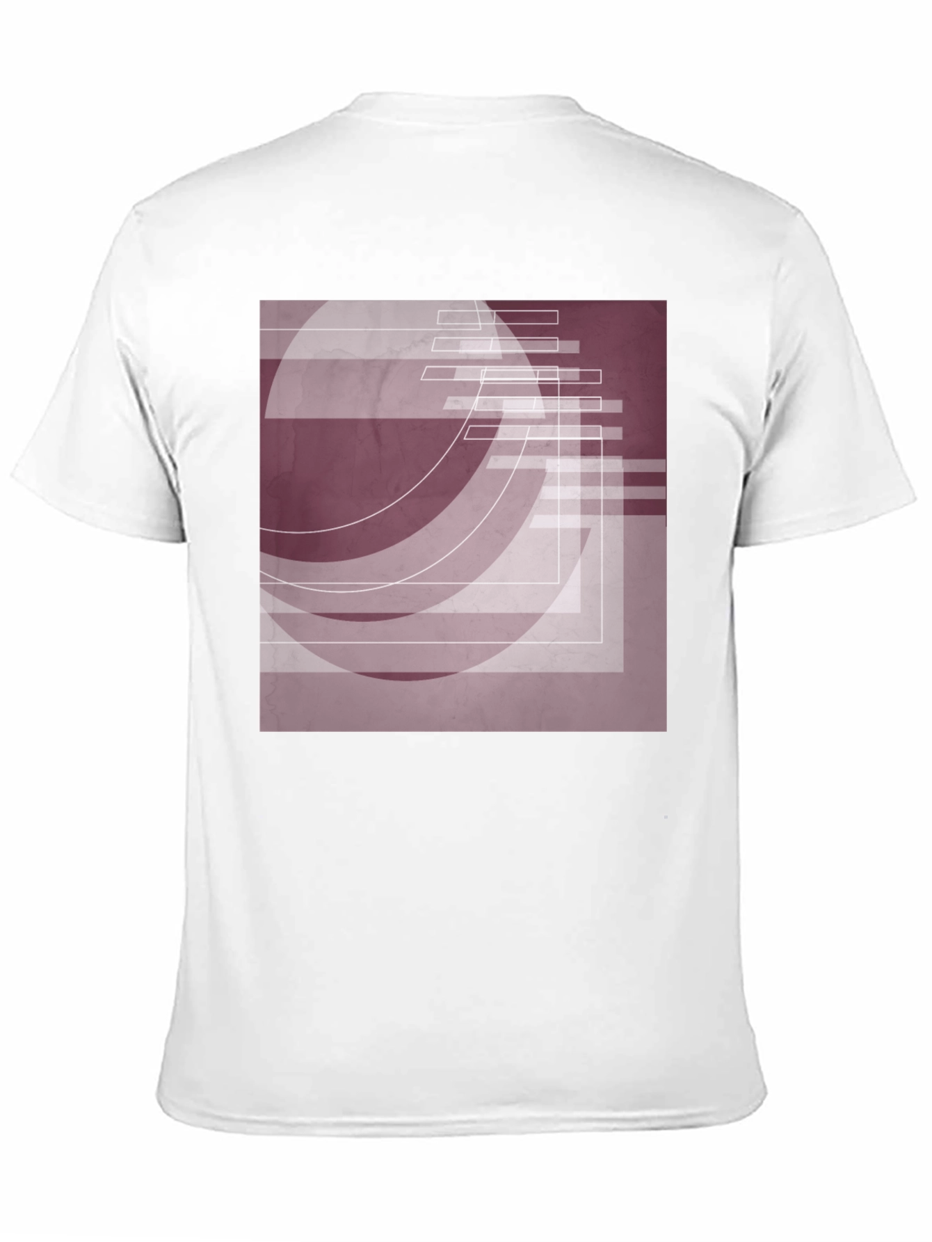 Abstract Geometric Graphic Tee - Stylish Black Shirt