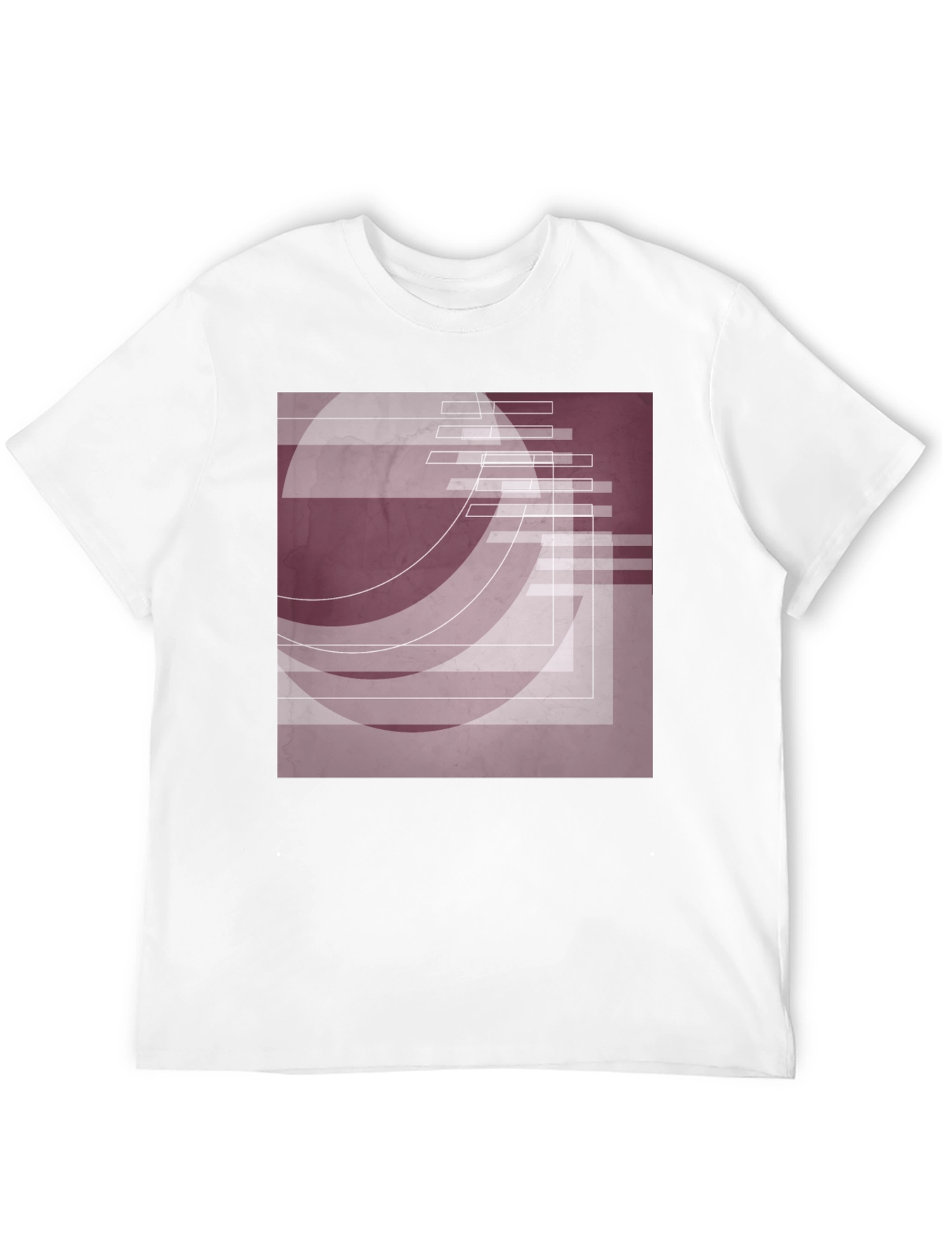 Abstract Geometric Graphic Tee - Stylish Black Shirt
