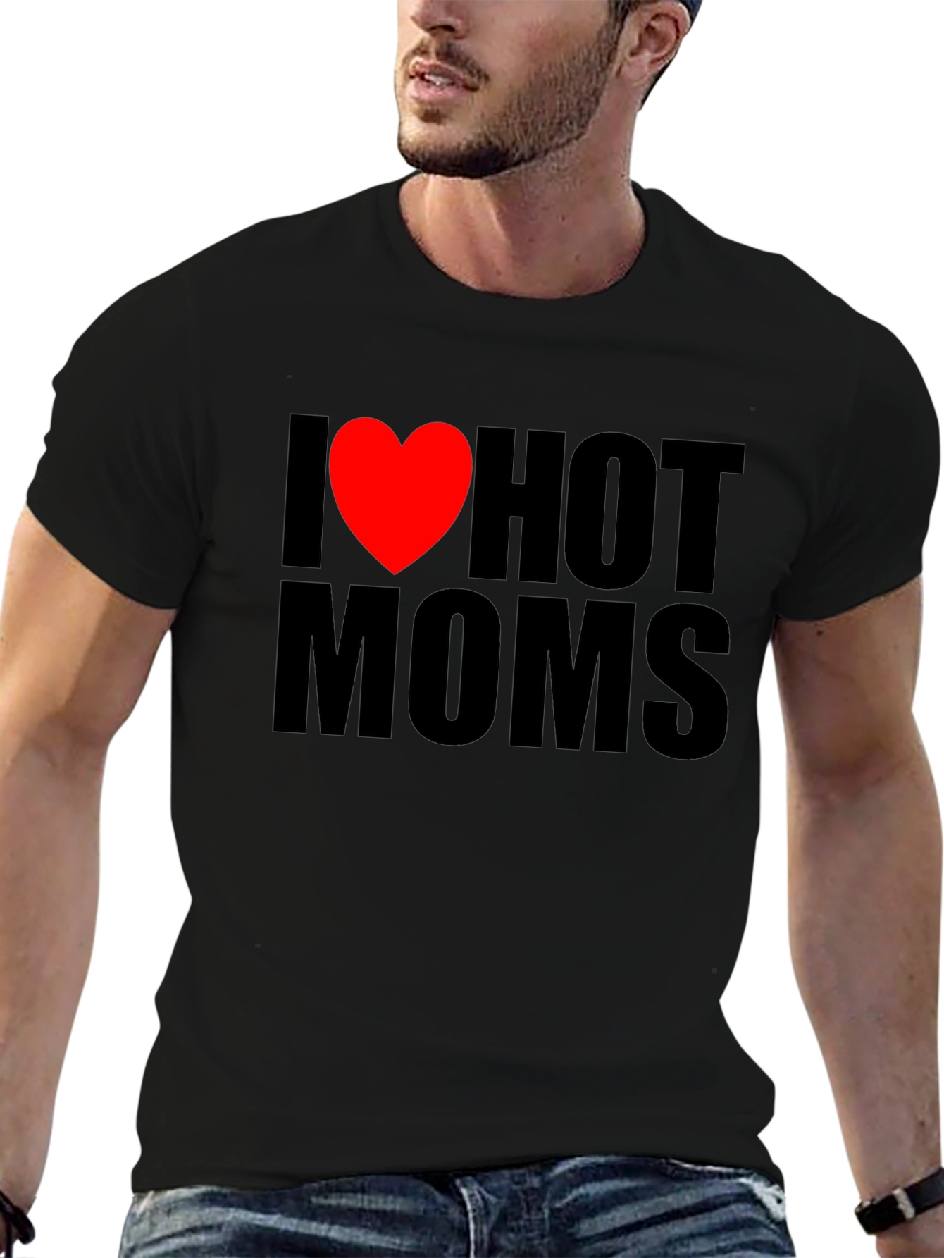 I Heart Hot Moms Graphic T-Shirt