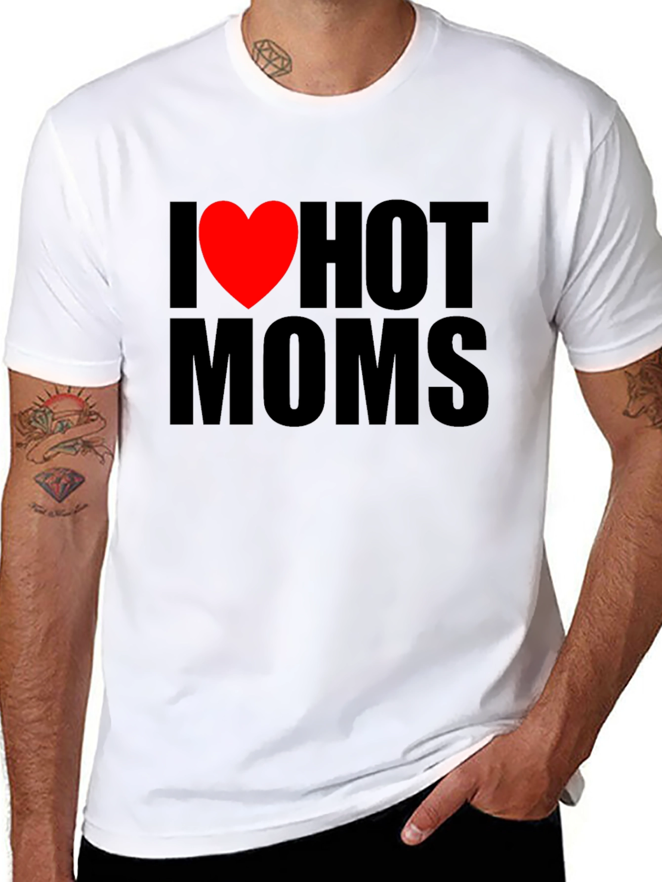 I Heart Hot Moms Graphic T-Shirt