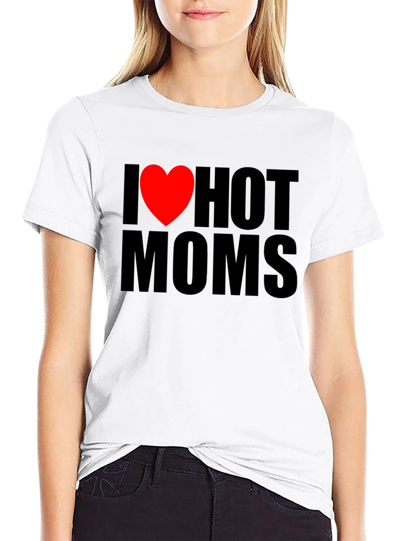 I Heart Hot Moms Graphic T-Shirt