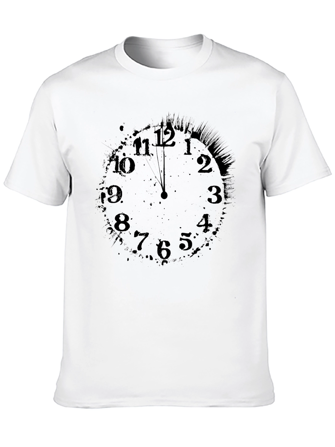 Midnight Clock Graphic T-Shirt - Stylish Comfort