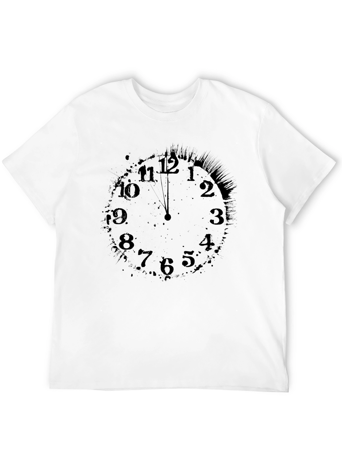 Midnight Clock Graphic T-Shirt - Stylish Comfort